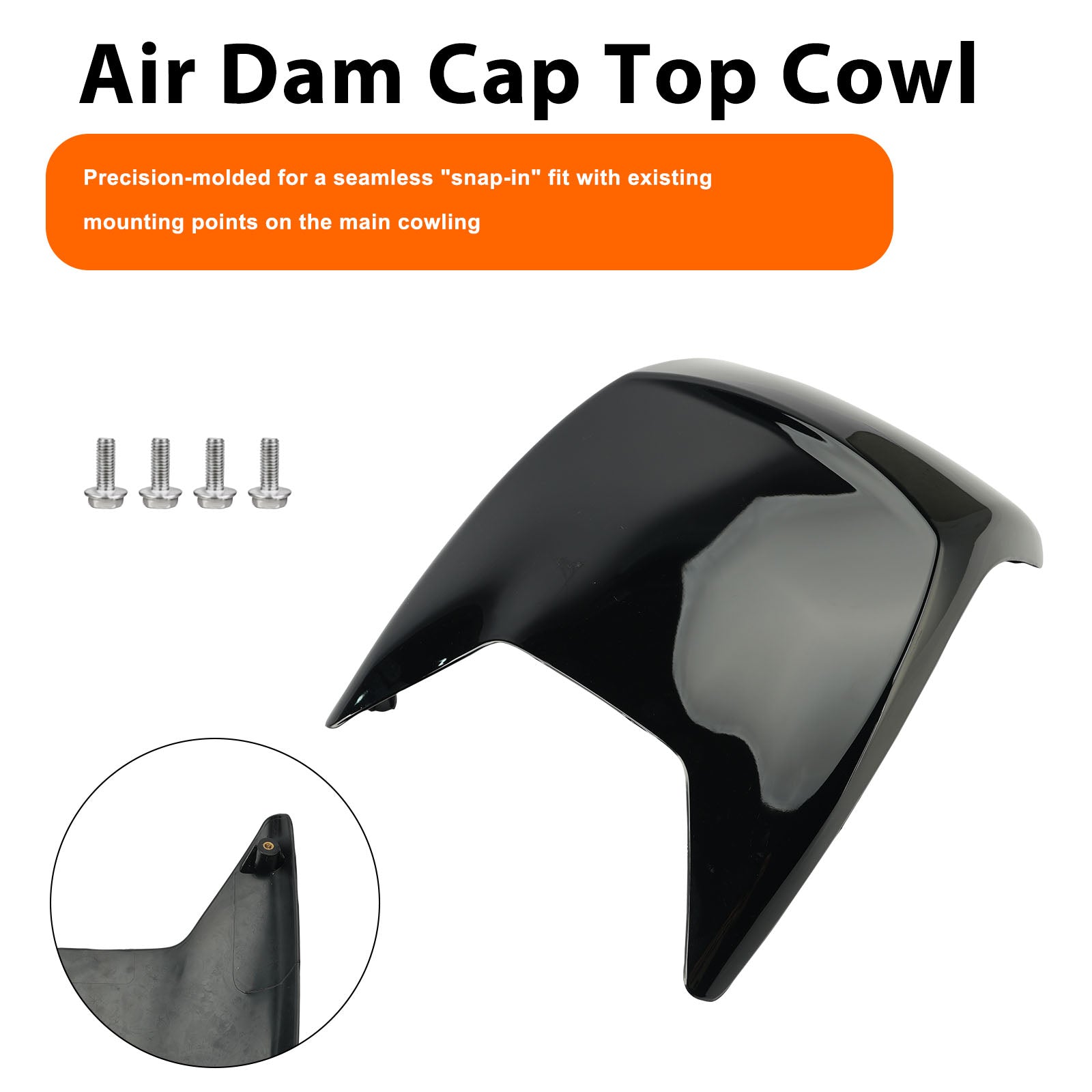 Air Dam Cap Top Cowl 8M0159887 8M0118170 For Mercury 30-60HP EFI 4-Stroke