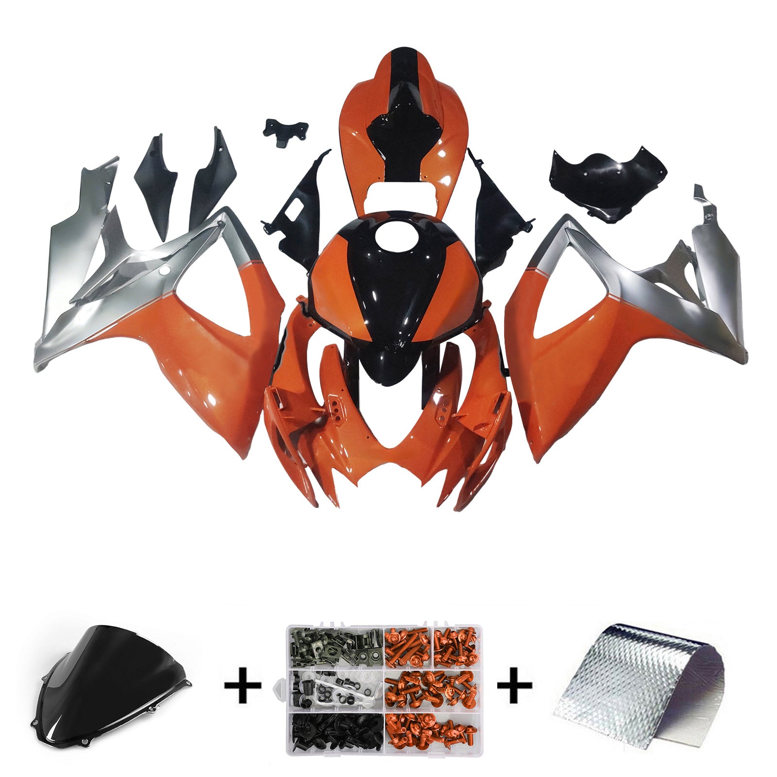 Einspritzverkleidungssatz Karosserie Kunststoff ABS für Suzuki GSXR 600/750 2006-2007 K6