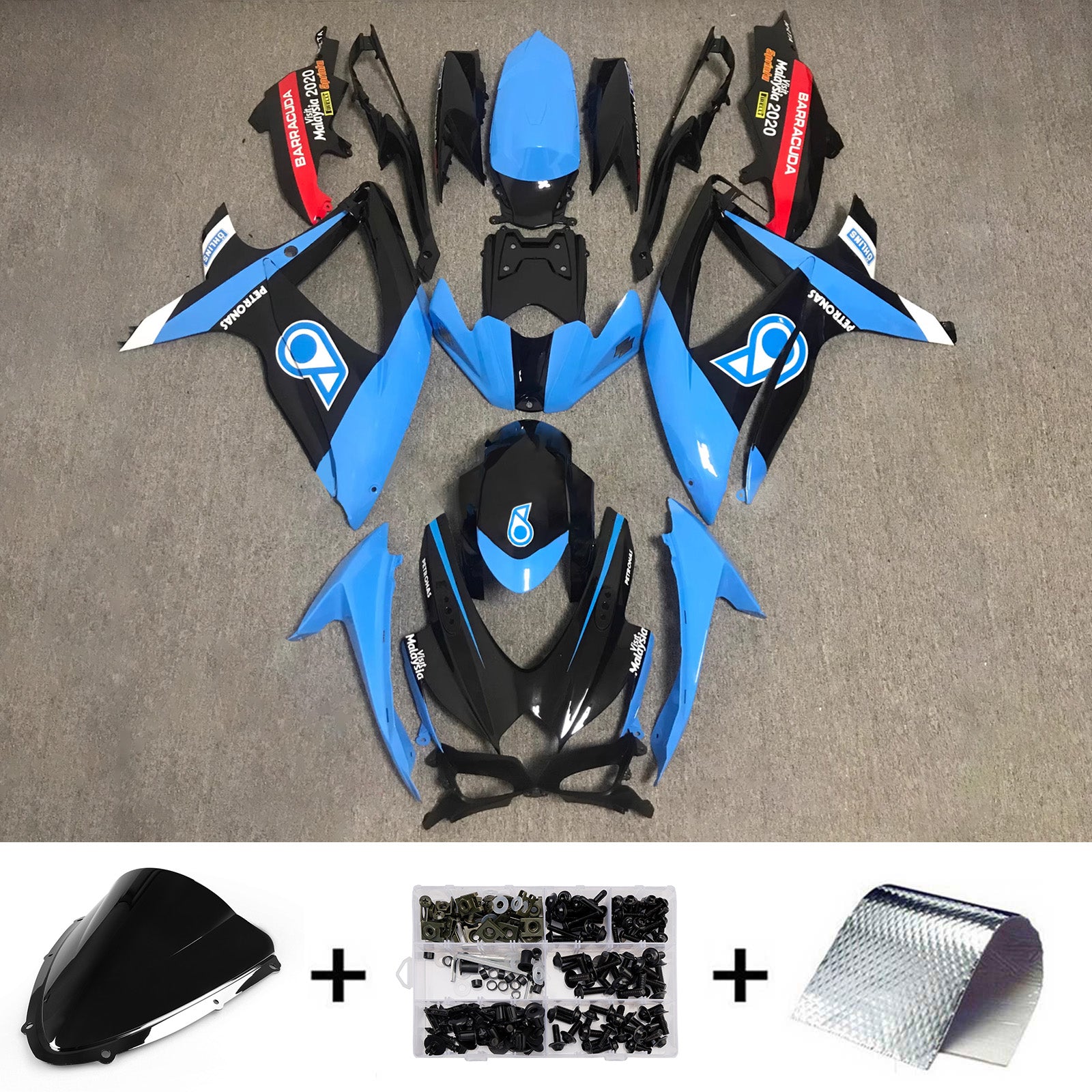 Injection Fairing Kit Bodywork Plastic ABS For Suzuki GSXR 600/750 2008-2010 K8