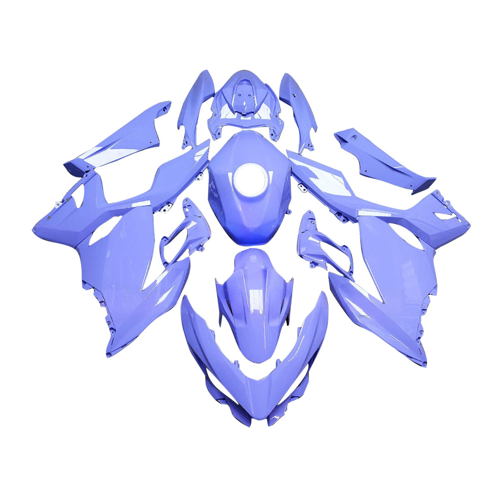 Injectiekuipset carrosserie kunststof ABS geschikt voor Kawasaki EX400 Ninja400 2018-2024