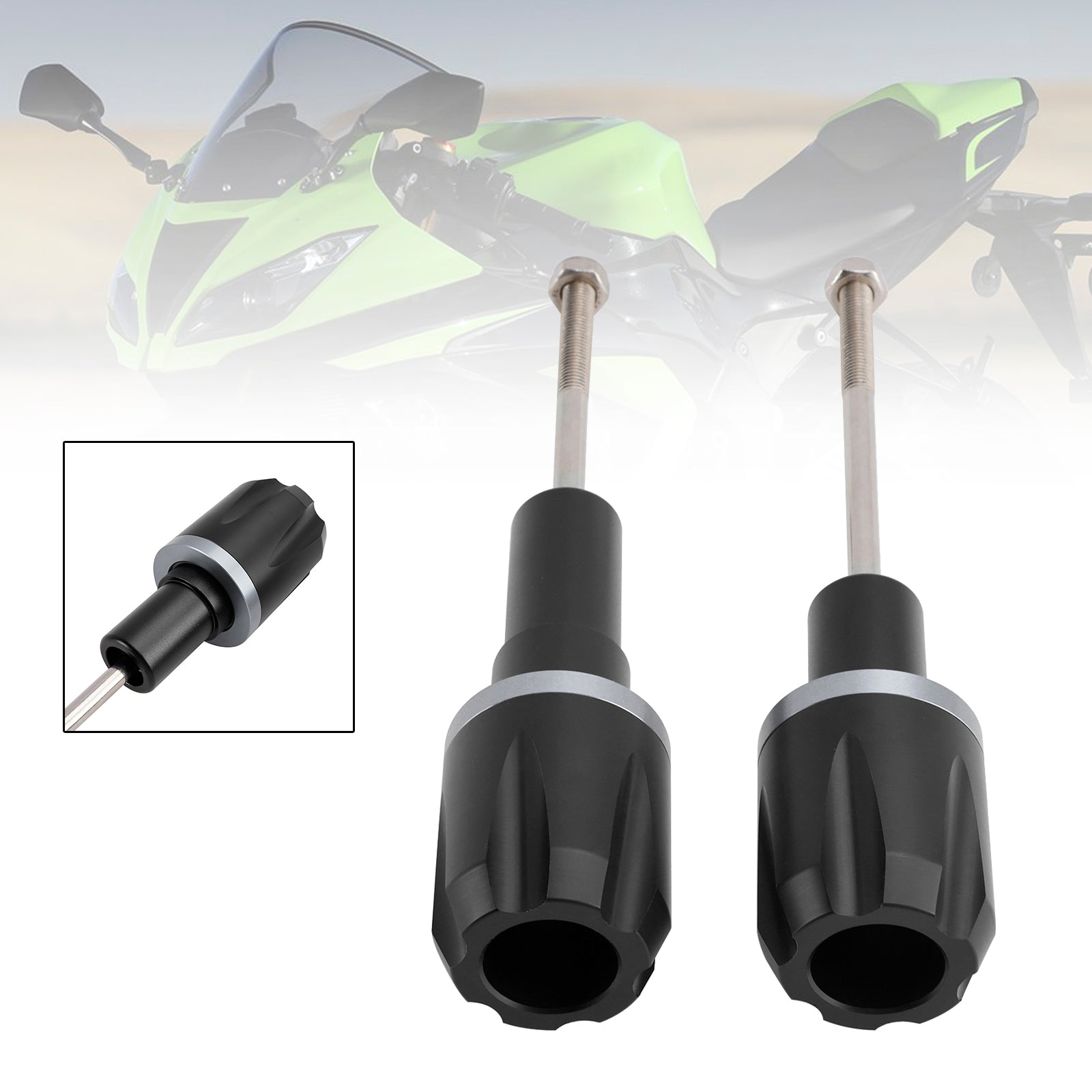 2017-2023 Kawasaki Ninja 650 Crash Bay Banbin Protector Slider Aluminium Gy-Titan