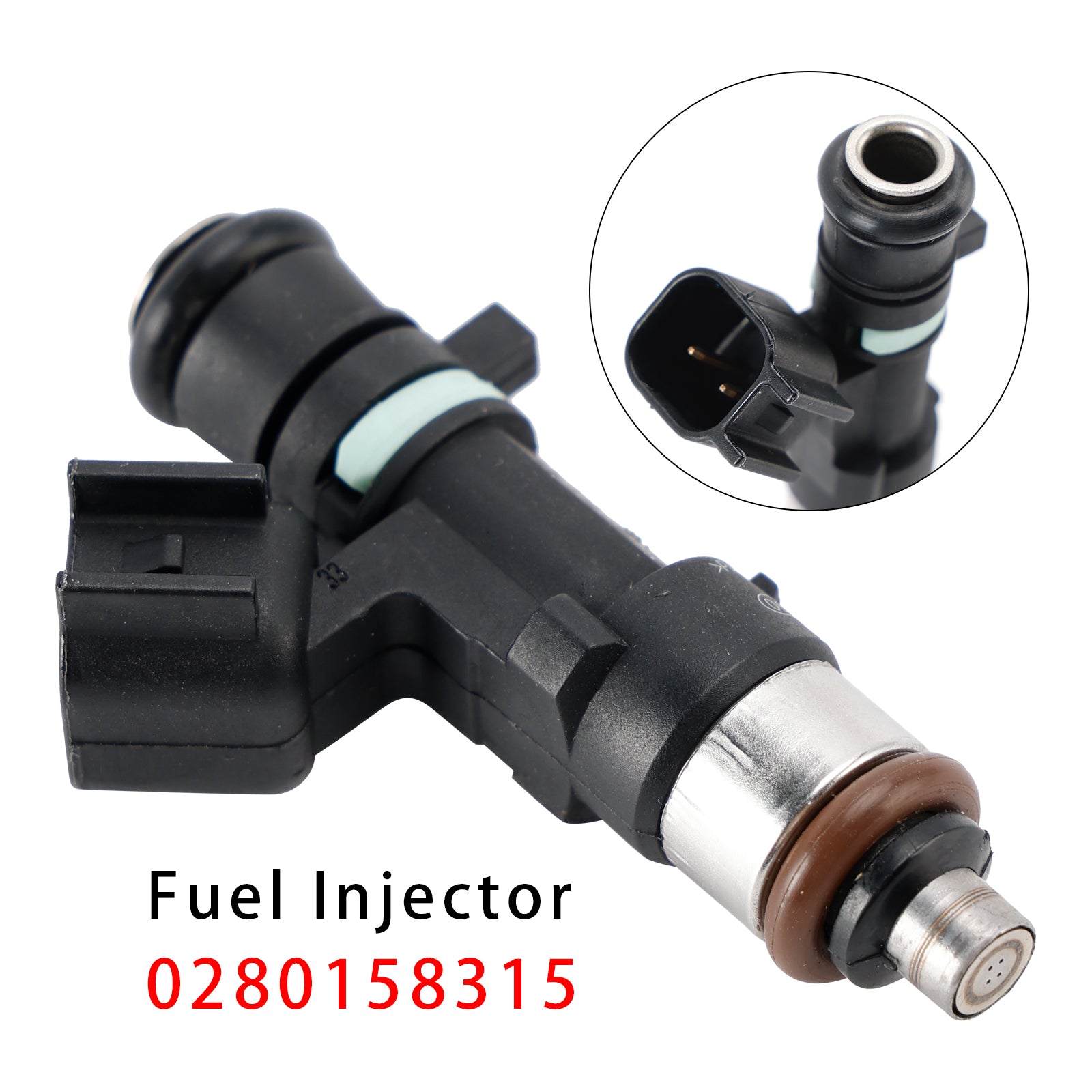 1Pcs Fuel Injector For Volvo C30 S60 V50 V60 XC60 L5 2.5L 05-16 0280158315