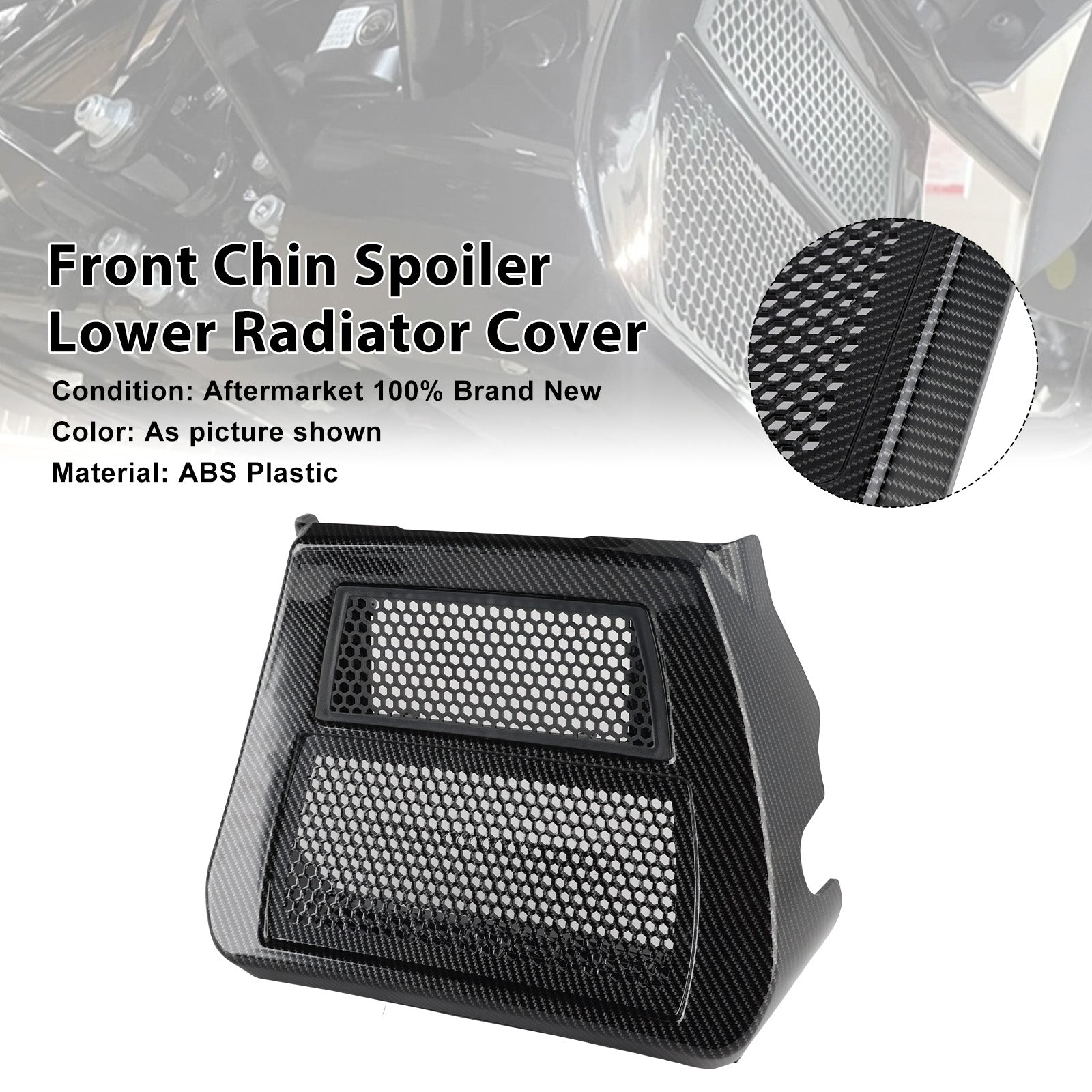 Lower Chin Spoilers Radiator Guard Cover For CVO Street Glide FLHXSE 2023-2025