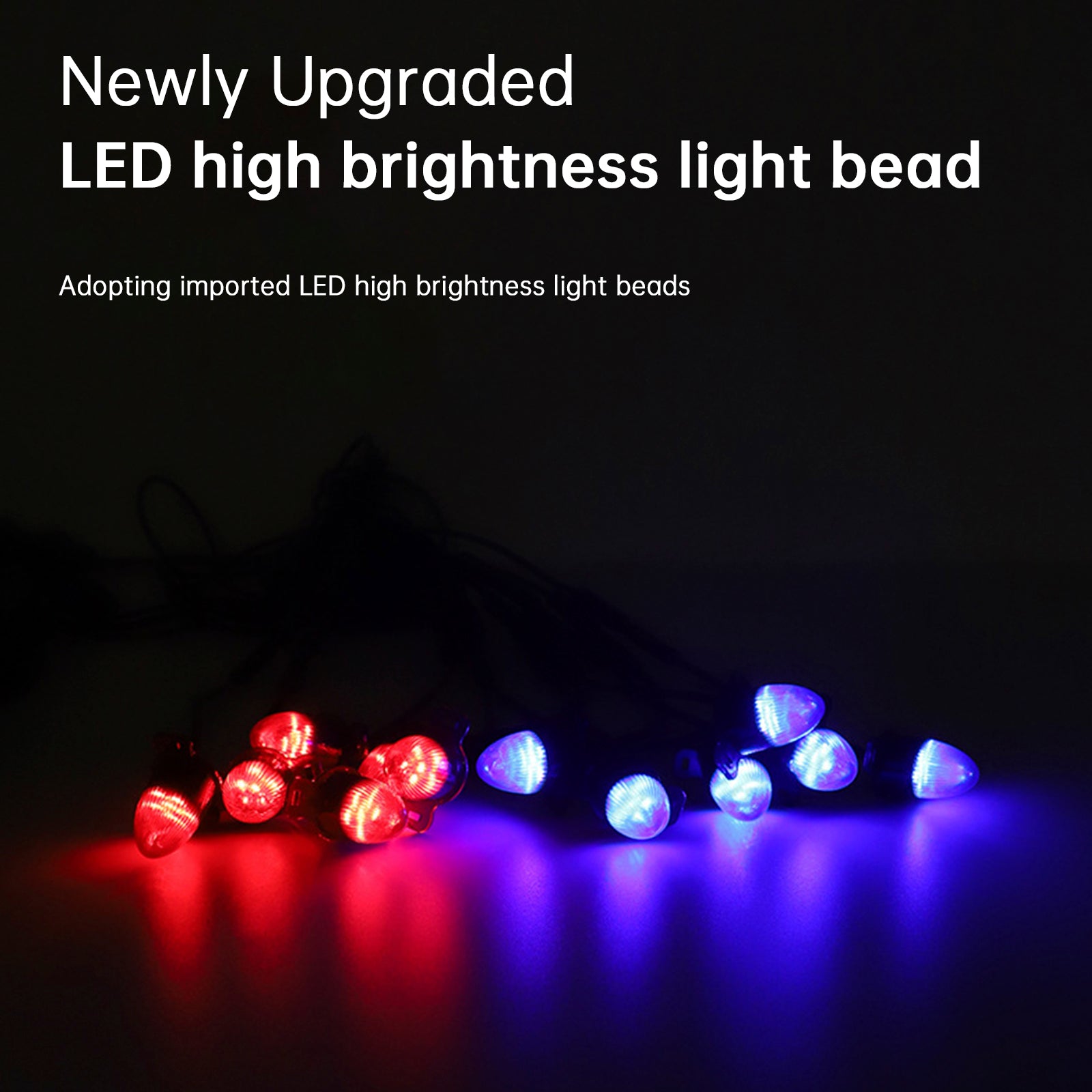 16pcs grade frontal LED de iluminação piscando a cabeça da cabeça para carro universal