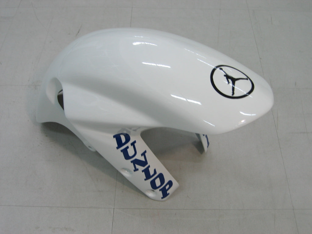 2004-2005 GSXR 600/750 White Blue Bodywork Fairing ABS Injection Molded Plastics Set Generic