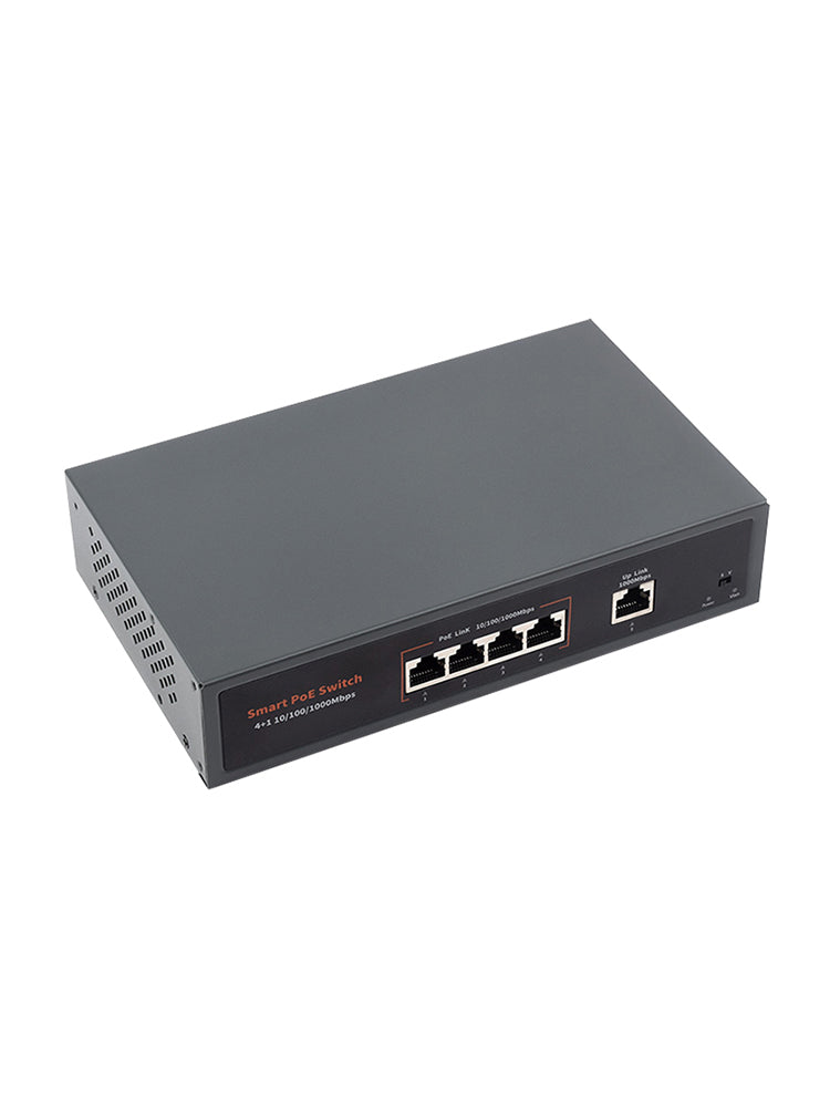 120W Gigabit Ethernet Poe Switch 10/100/1000M Port Adaptive Plug Play 4 Network