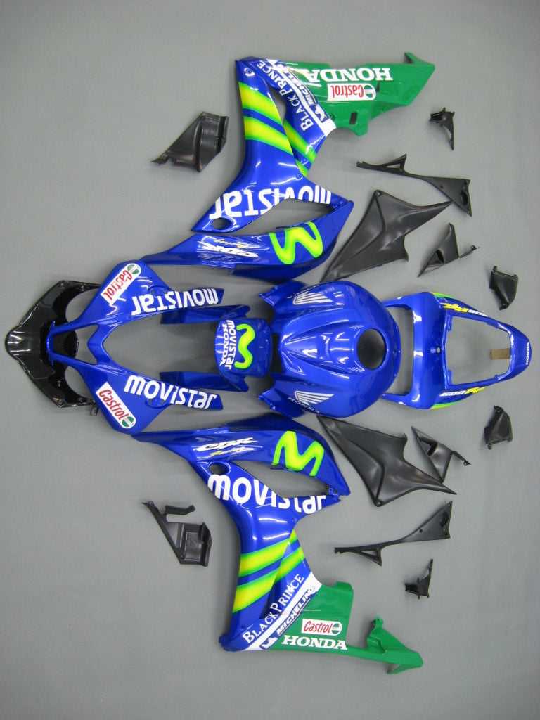 2007-2008 CBR600RR carrosseriekuip blauw ABS spuitgegoten kunststoffen set algemeen