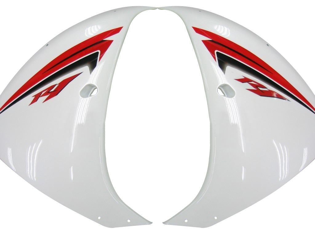 2009-2011 Yamaha YZF-R1 Carénages de course blanc rouge générique