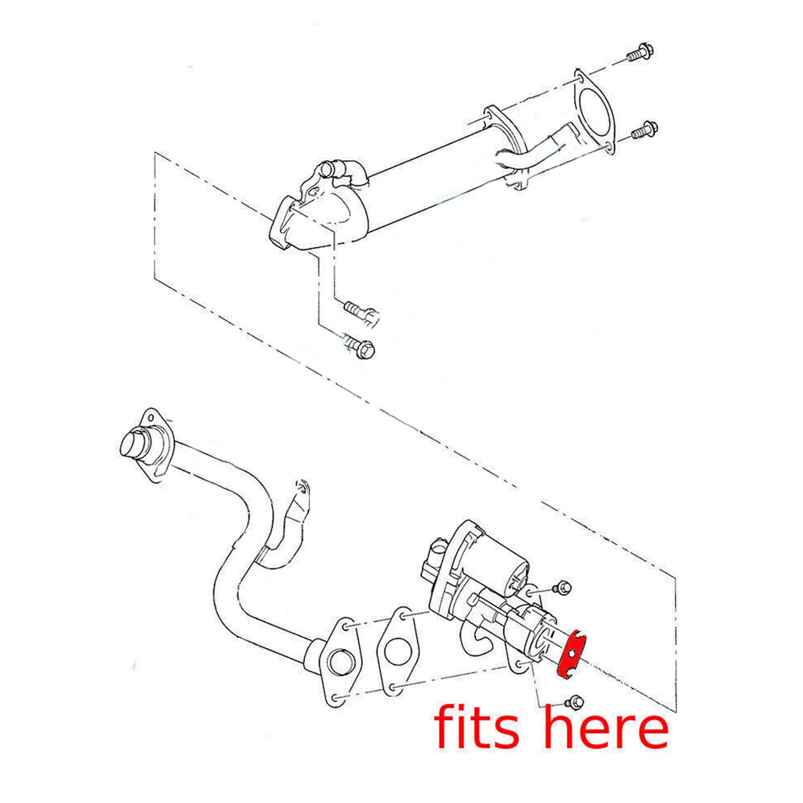 Ford MK7 Transit 2.2 2.4 tdci Land Rover 2.4 Plaque vierge de vanne EGR