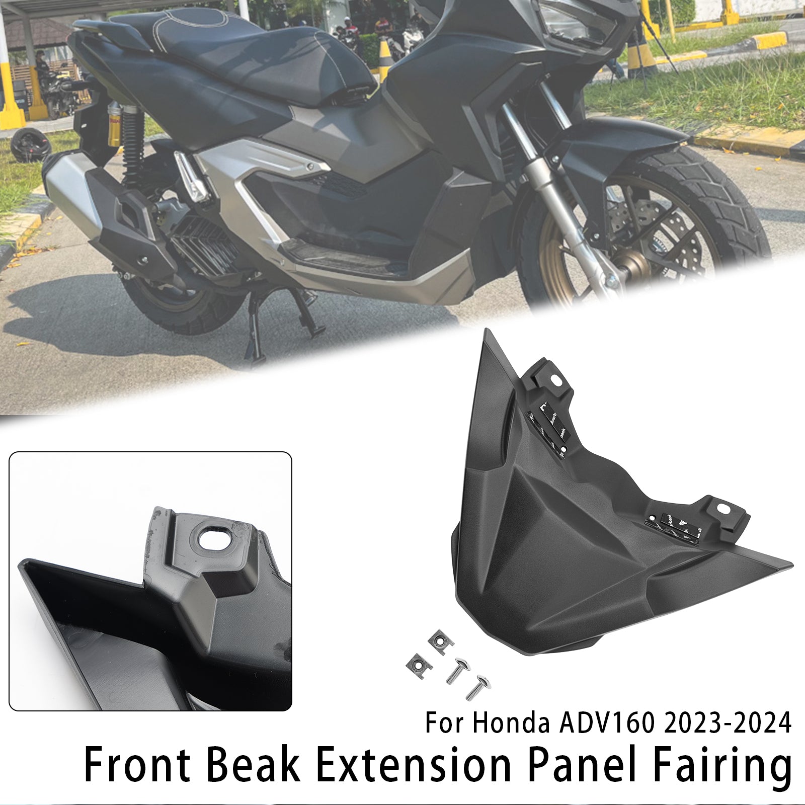 Front Beak Extension Nose Panel Fairing For Honda ADV 160 2023-2024