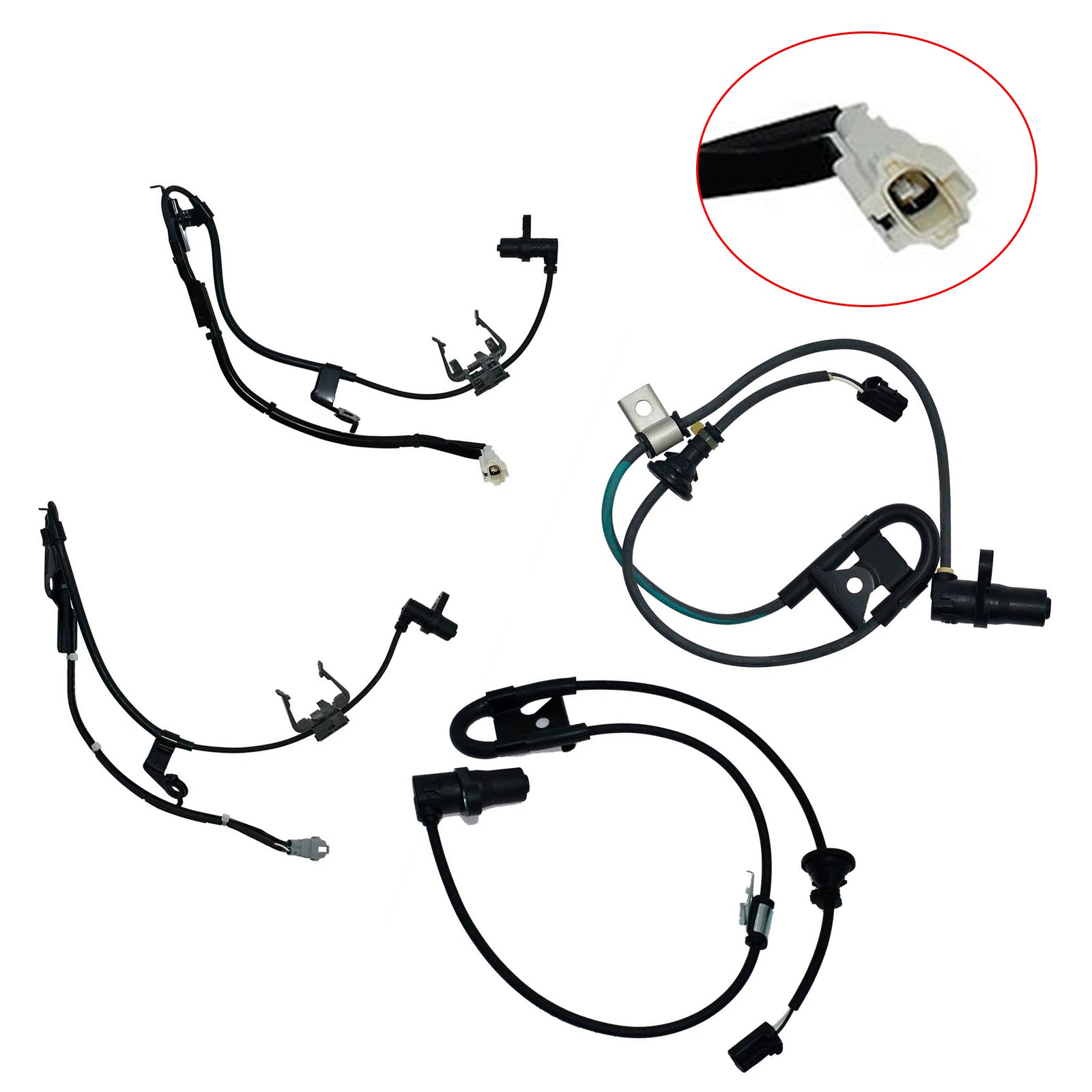 4×ABS Wheel Speed Sensor Front Rear Left Right For Toyota Highlander 2004-2007