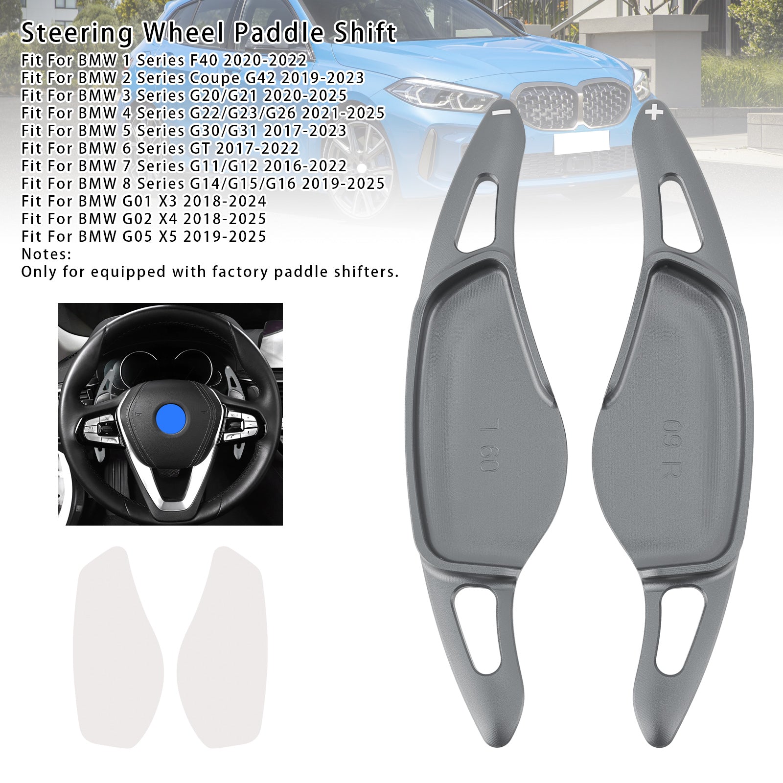 Stuurwiel Paddle Shifter voor BMW G20 G21 G30 G31 F40 F22