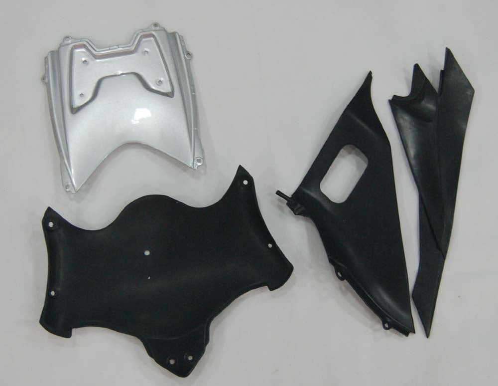 2008-2010 GSXR 600/750 Silver Bodywork Fairing ABS Injection Molded Plastics Set Generic