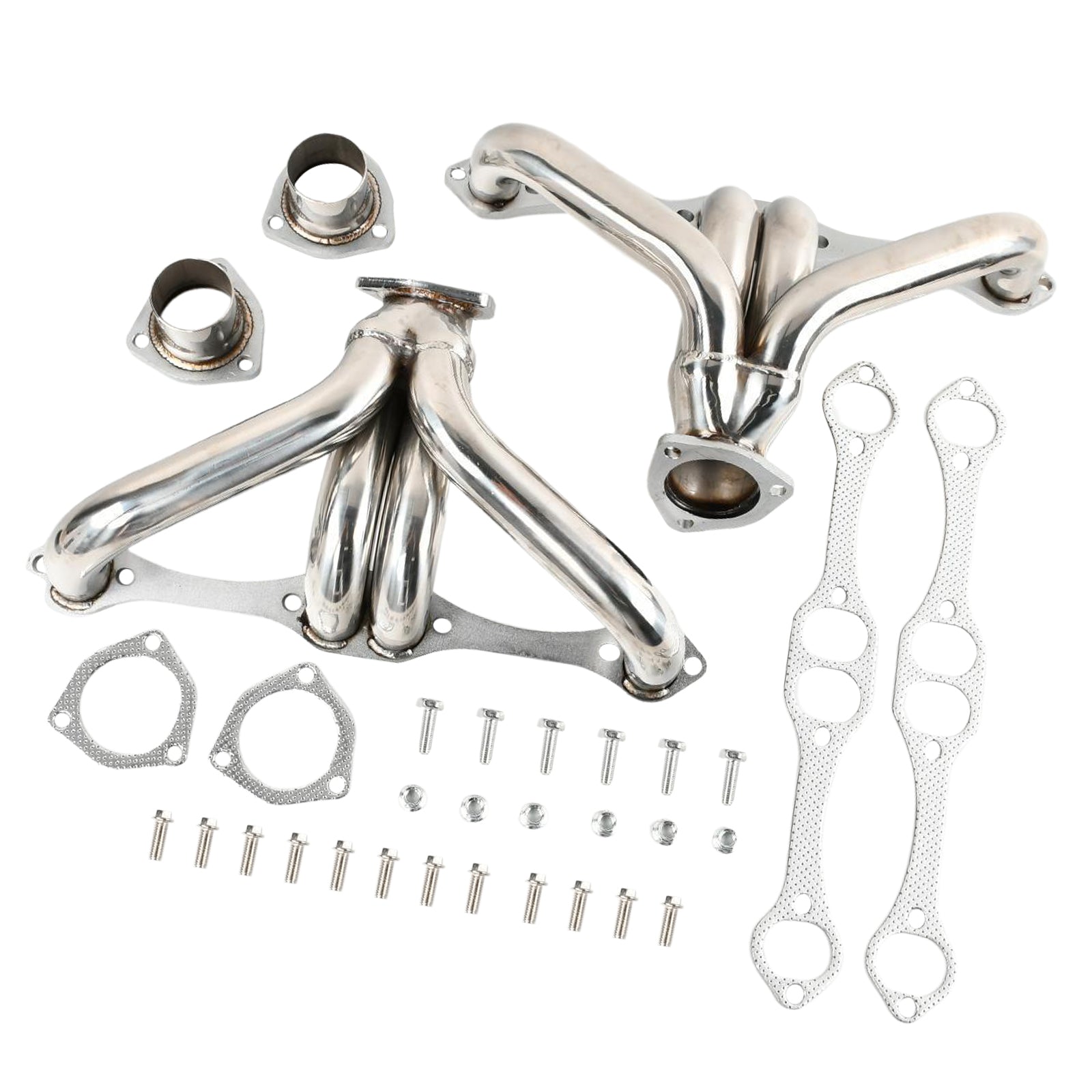 Exhaust Header Manifold Fit Chevy Small Block SB V8 262 265 283 305 327 350 400