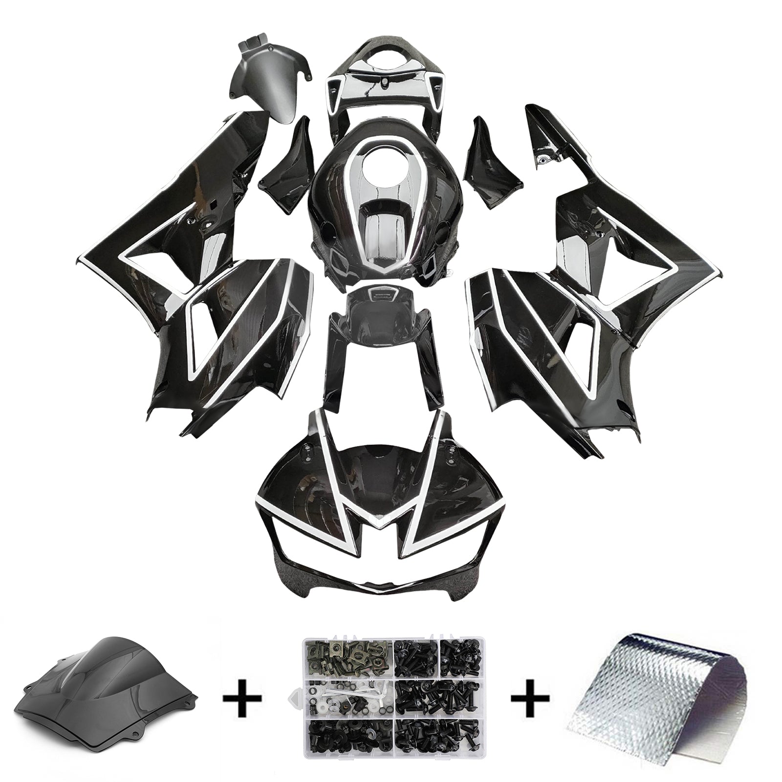 Injektionssats Kit Bodywork Plastic ABS för Honda CBR600RR 2013-2023 F5