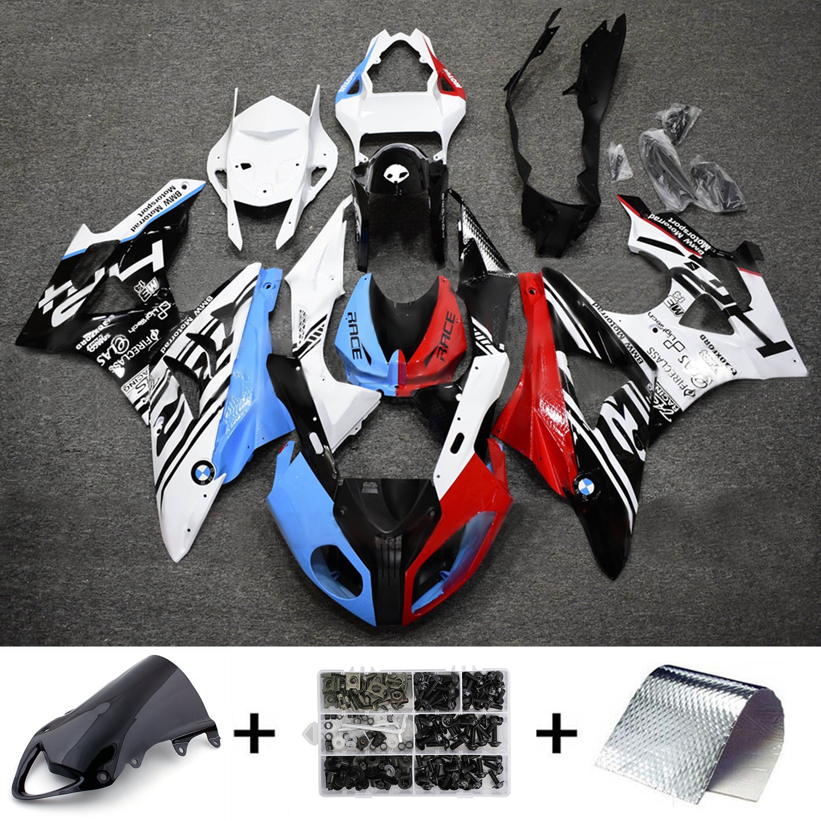 2009-2014 BMW S1000RR vstrekovacia kapotaová súprava Kodework plast ABS