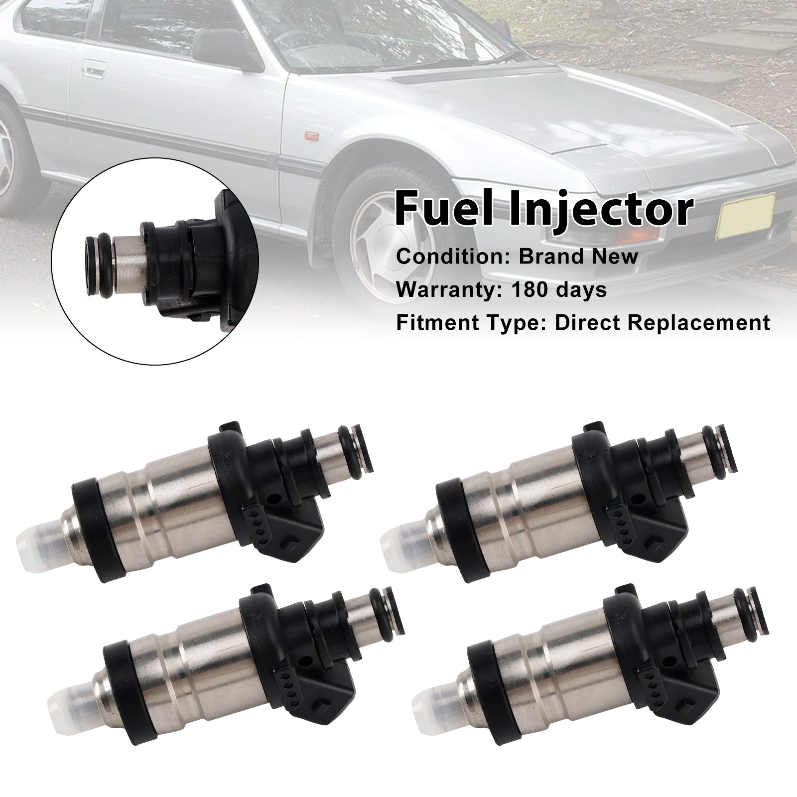 4pcs injecteur de carburant 06164-p0a-000 Fit Honda Accord Prelude Civic 1990-1997