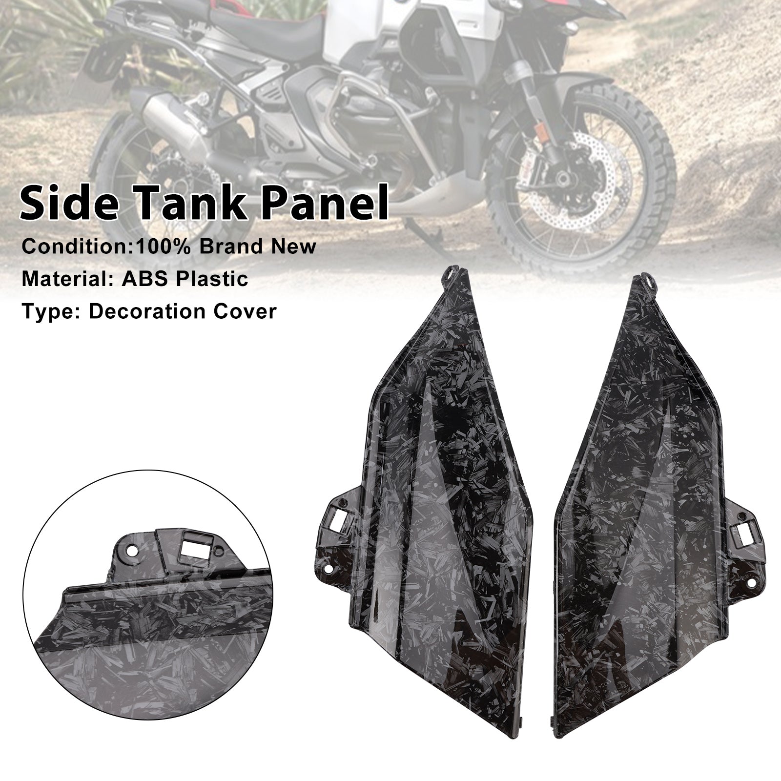 Capot de carénage du panneau central du réservoir d'essence latéral BMW R1300GS 2024-2025