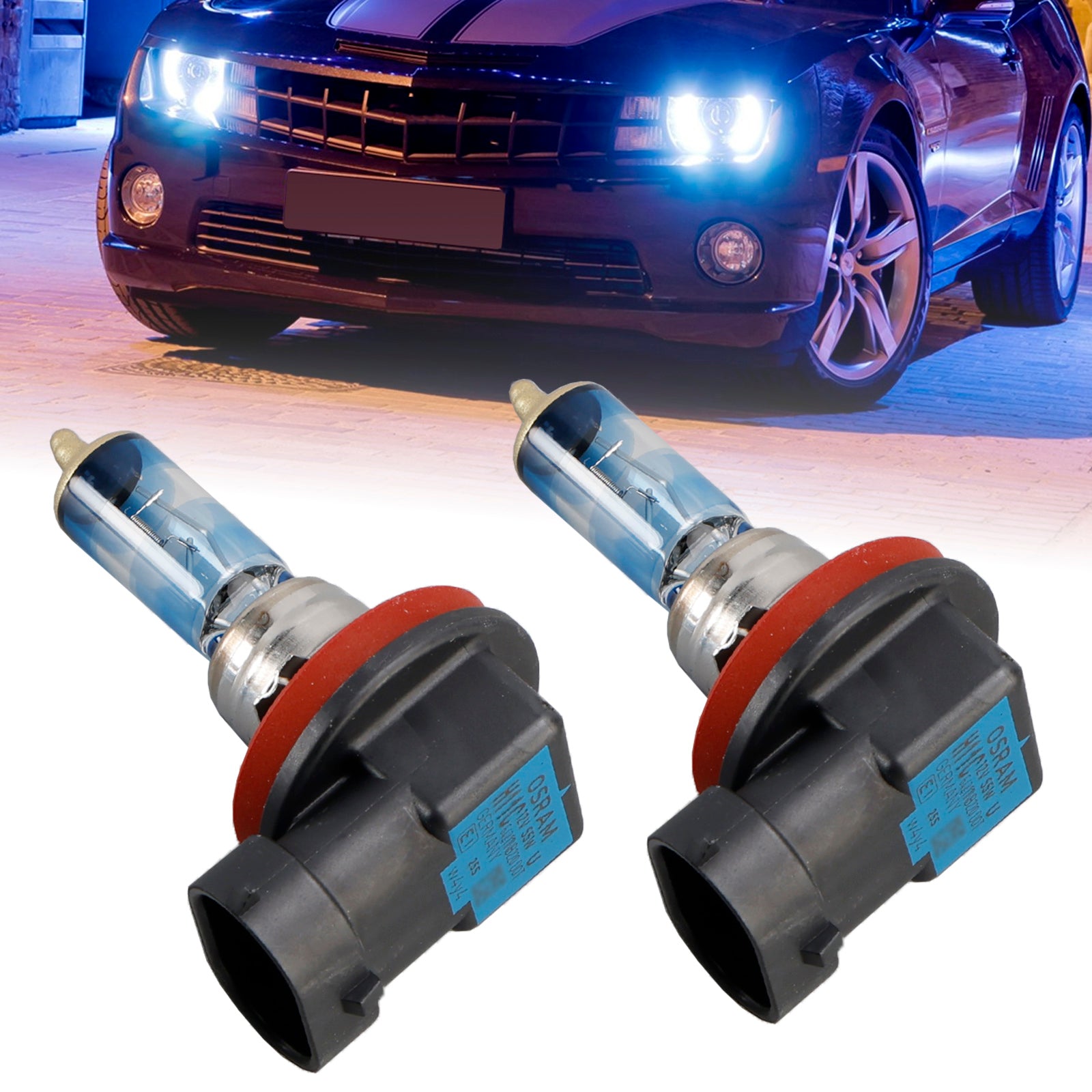 2pcs Car Lamp Night Breaker H11 64211NB220 12V 55W pre Osram