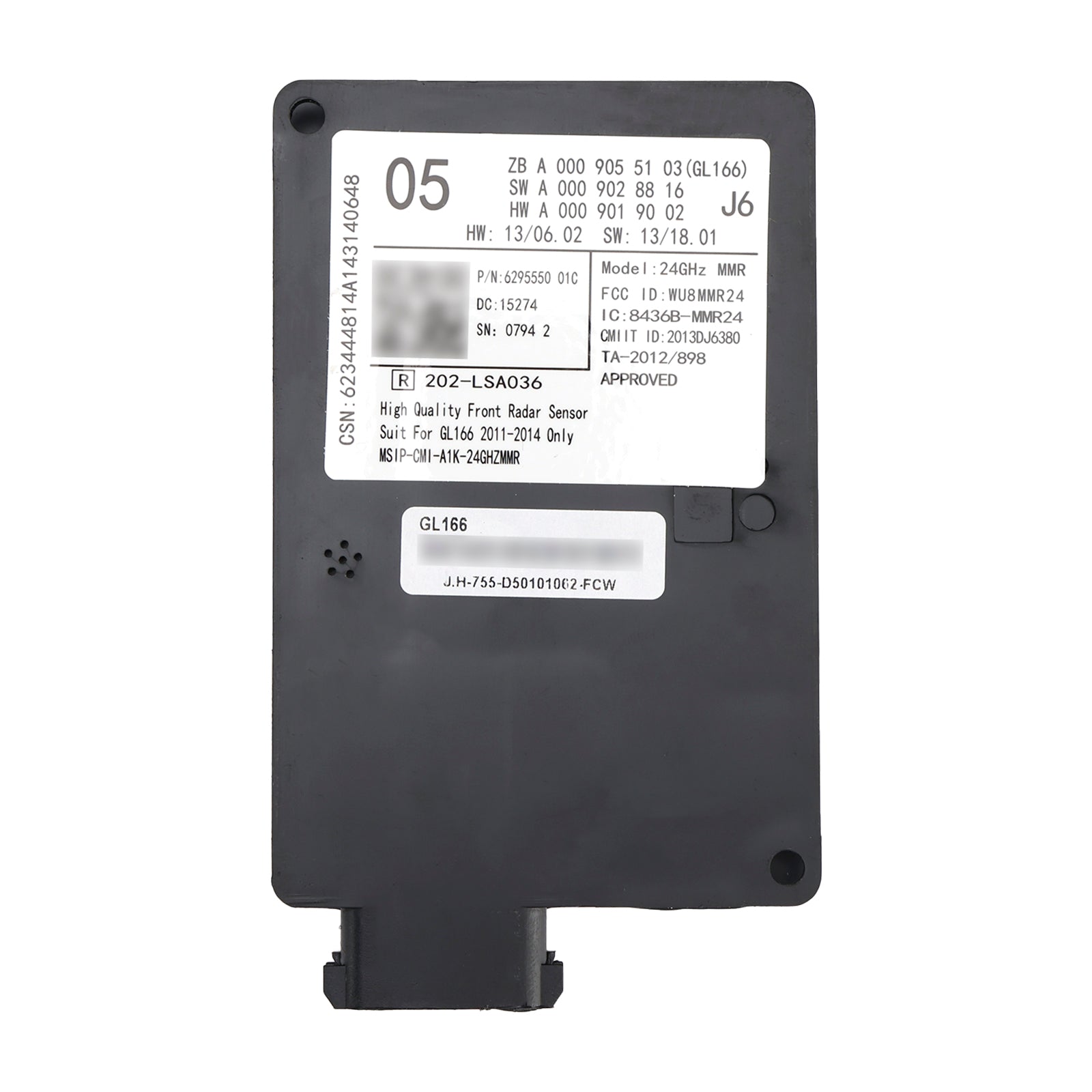 2011-2014 Mercedes GL166 främre radarsensorstyrenhet A0009055103 A0009028816 A0009009102