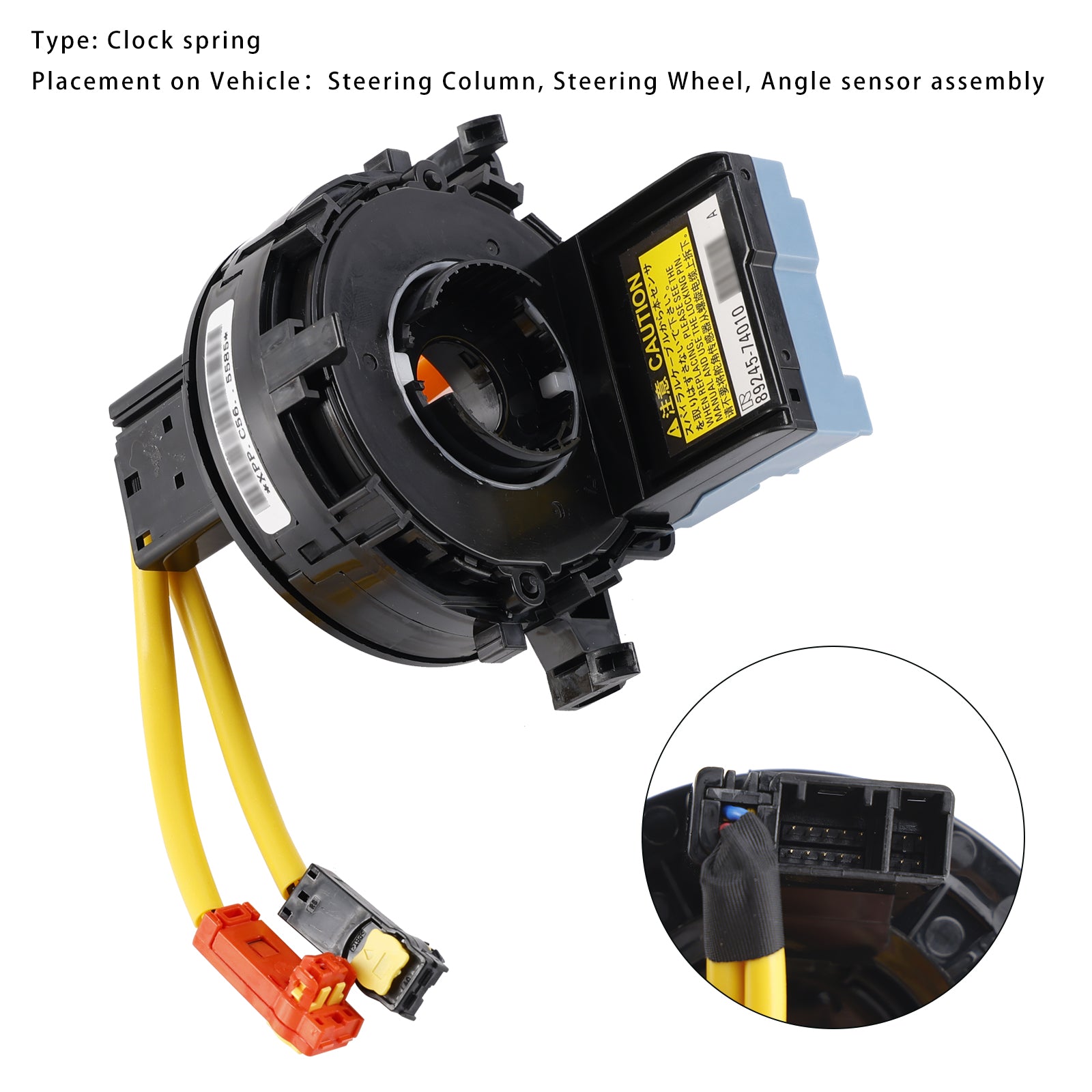 2012-2017 Toyota Prius Clock Spring with Angle Sensor 84307-47020 8430747020