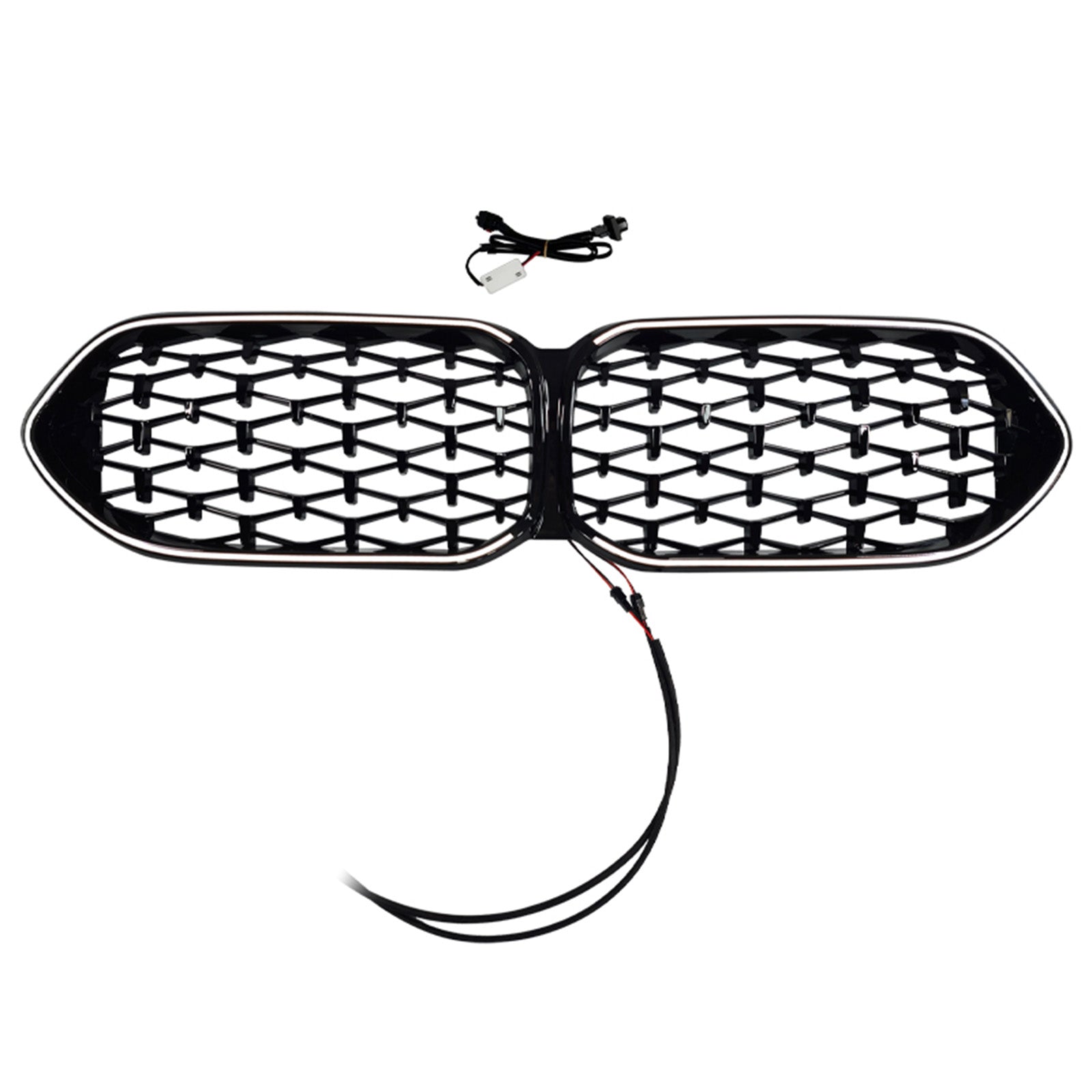 Gloss Black Front Grille Grill Fit BMW 2 Series F44 2020-2023 Coupe Diamond