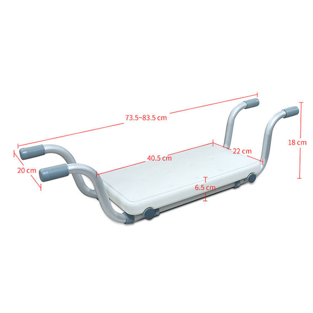 Mobility Aid Aluminium Suspended Bath Seat for Elderly, Disabled, or Injured with Adjustable Width