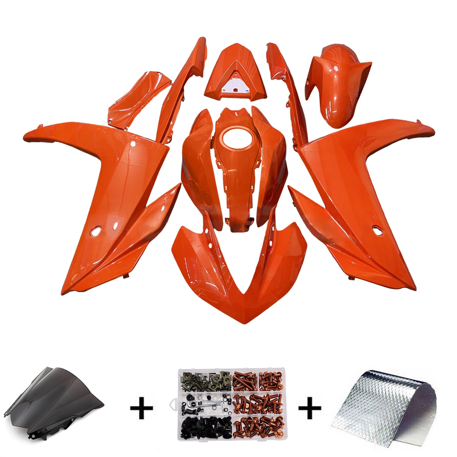Kit de carénage d'injection carrosserie ABS pour Yamaha YZF-R3 2014-2018 R25 2015-2017