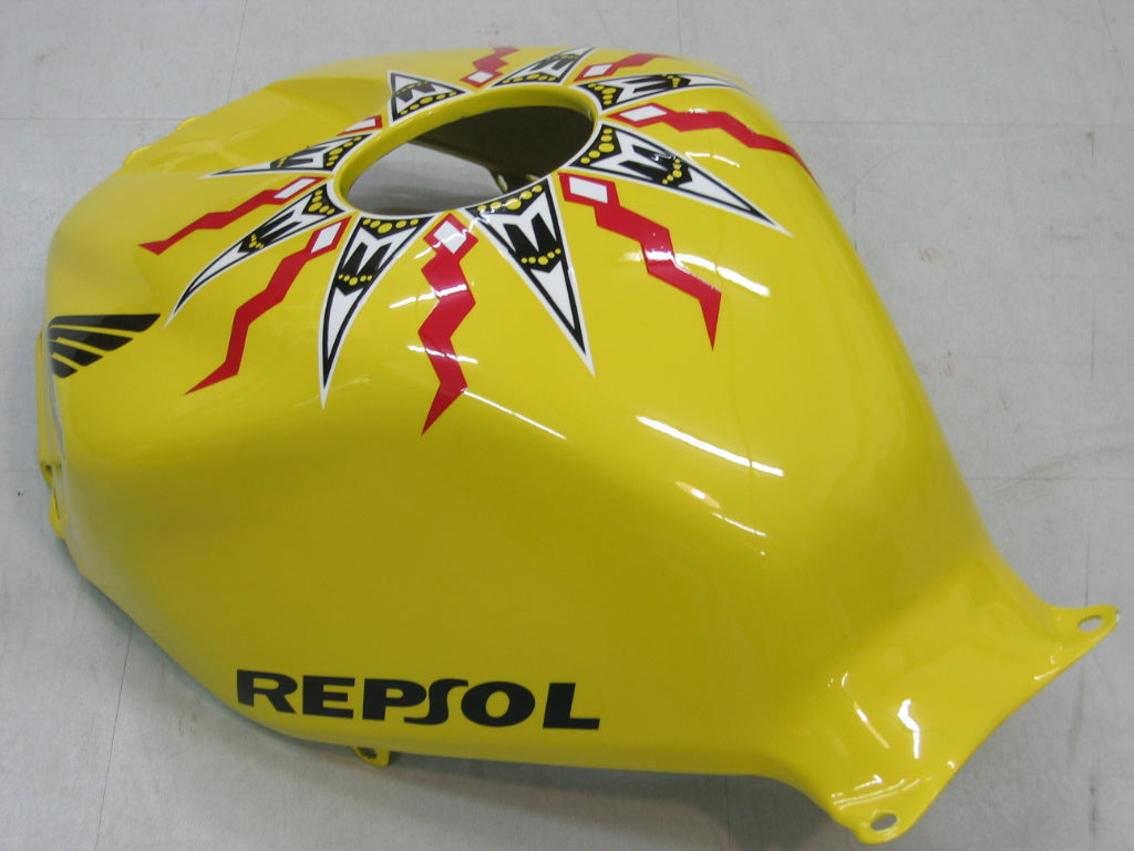 2005-2006 Honda CBR 600 RR Yellow Black Valentino Rossi Racing Fairings Generic