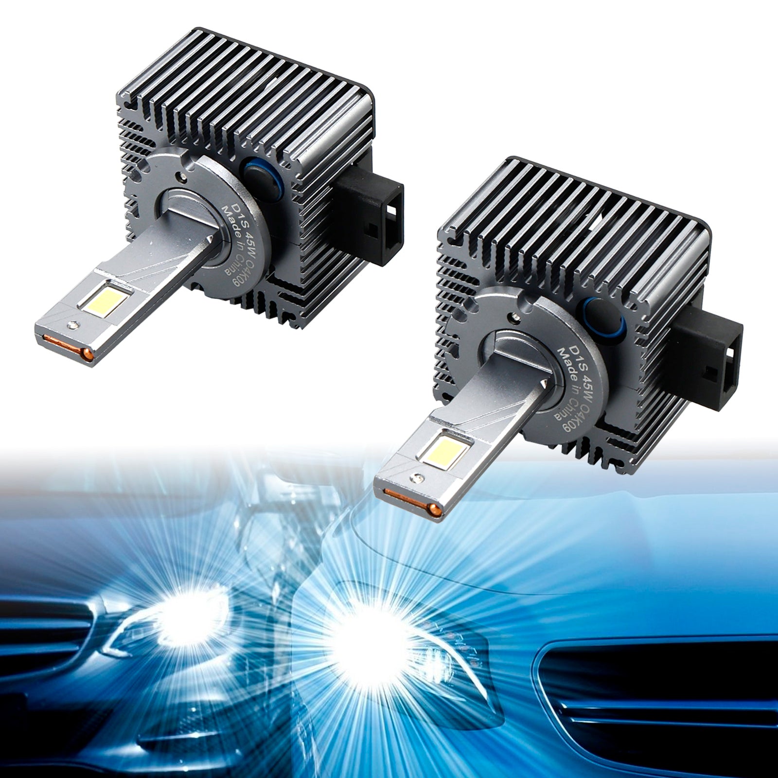 2pcs Car Light Led-HL D1S 166140CW 45W 6000K pre Osram