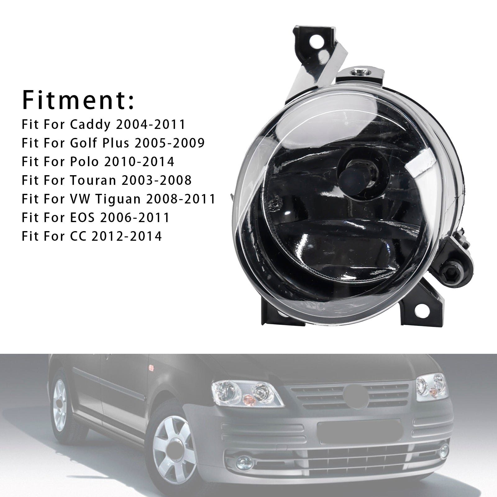 1 Pcs Front Left Fog Light For Volkswagen Polo 2010-2014 Tiguan 2008-2011