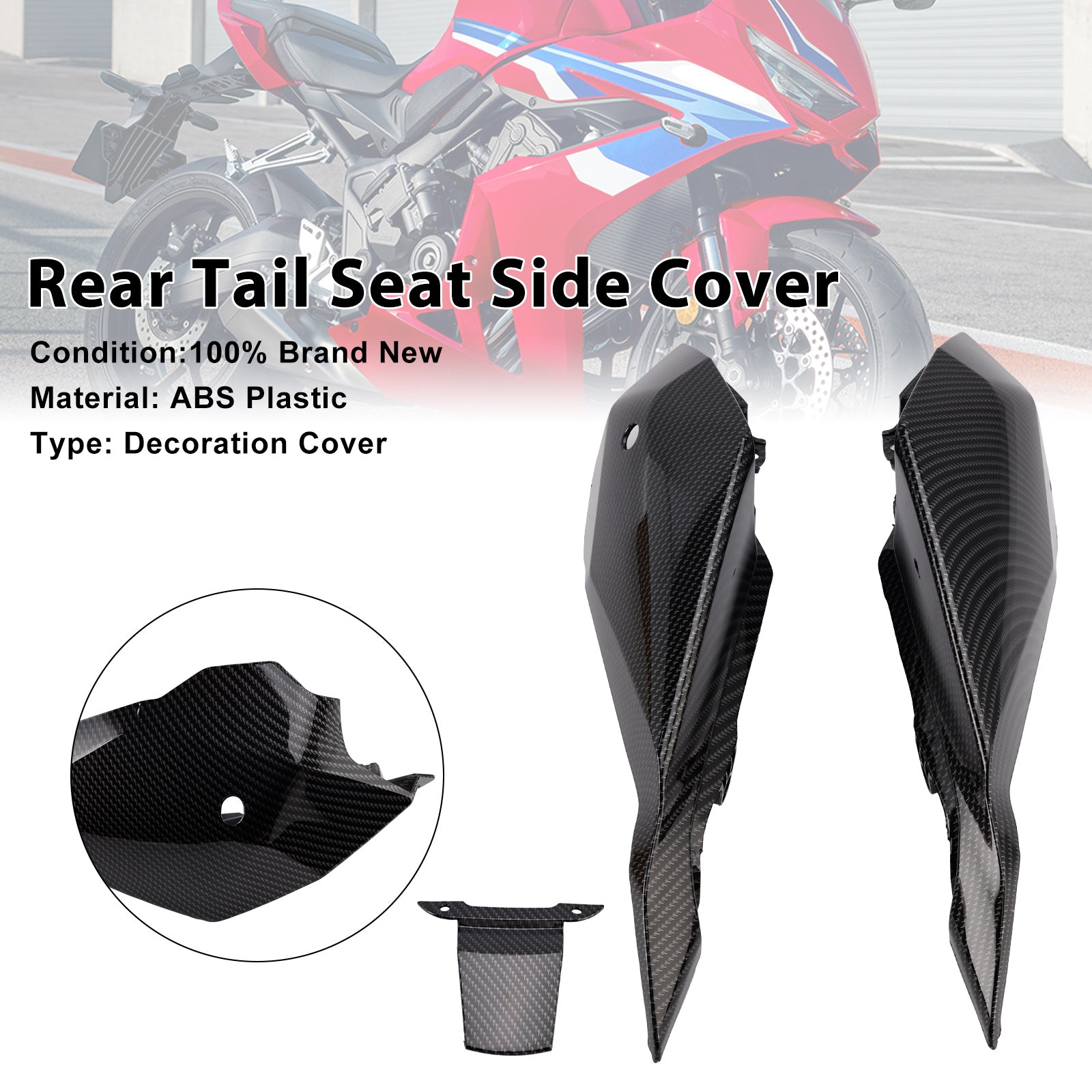 2024-2025 HONDA CBR650R CB650R Zadné chvostové sedadlá na strane krytu