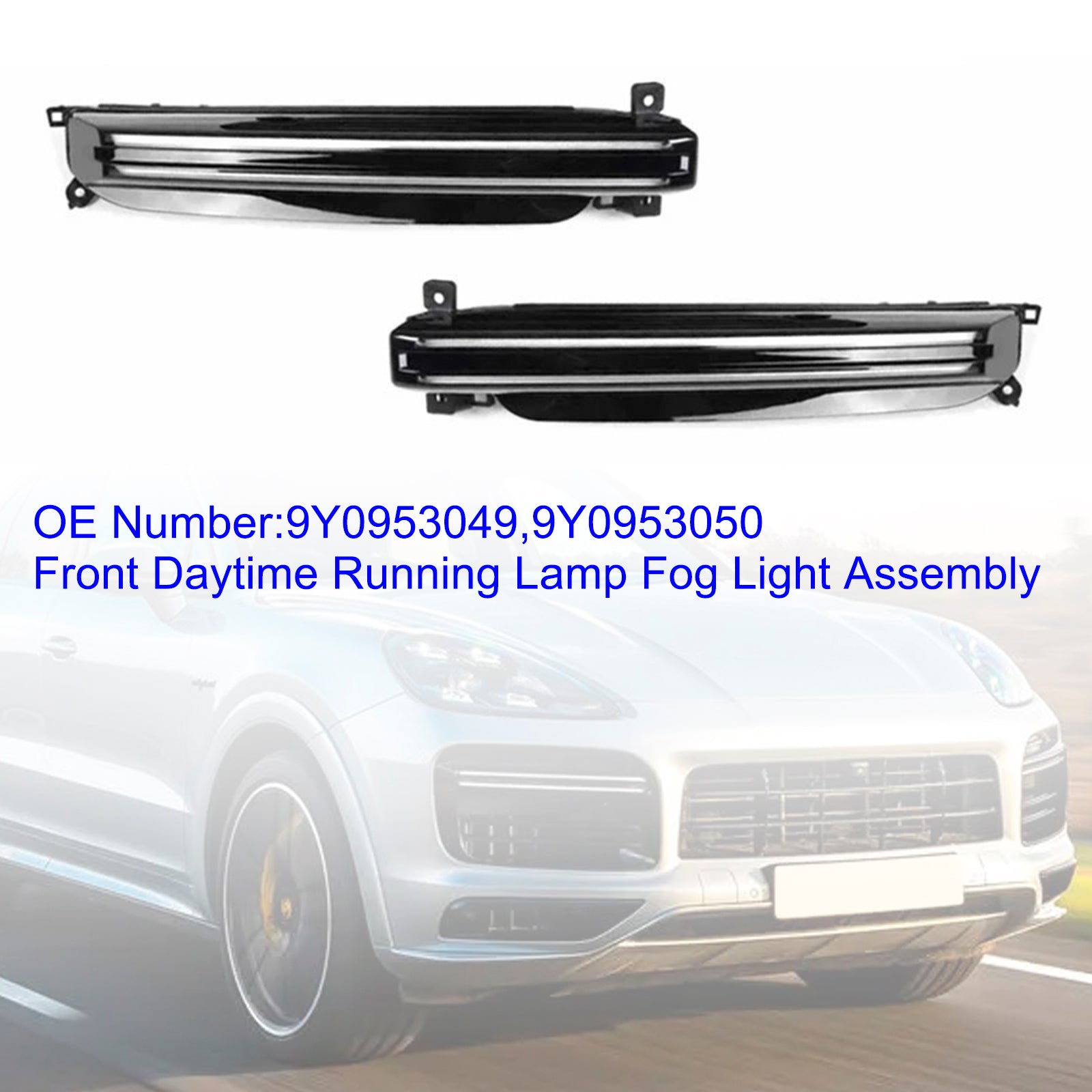 2018-2022 Porsche Cayenne Turbo Fram varselljus Dimljusmontering 9Y0953049 9Y0953050