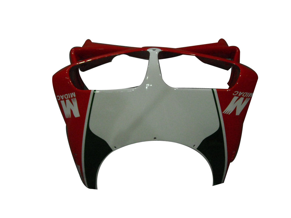 1996-2002 Ducati 996/748 Red White Infostrada Bodywork Fairing ABS Injection Mold 3# Generic