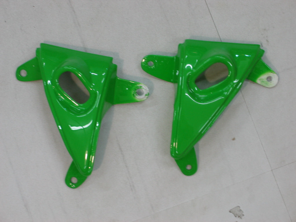 2005-2006 Kawasaki ZX6R 636 Fairings Green Black Ninja Racing Generic