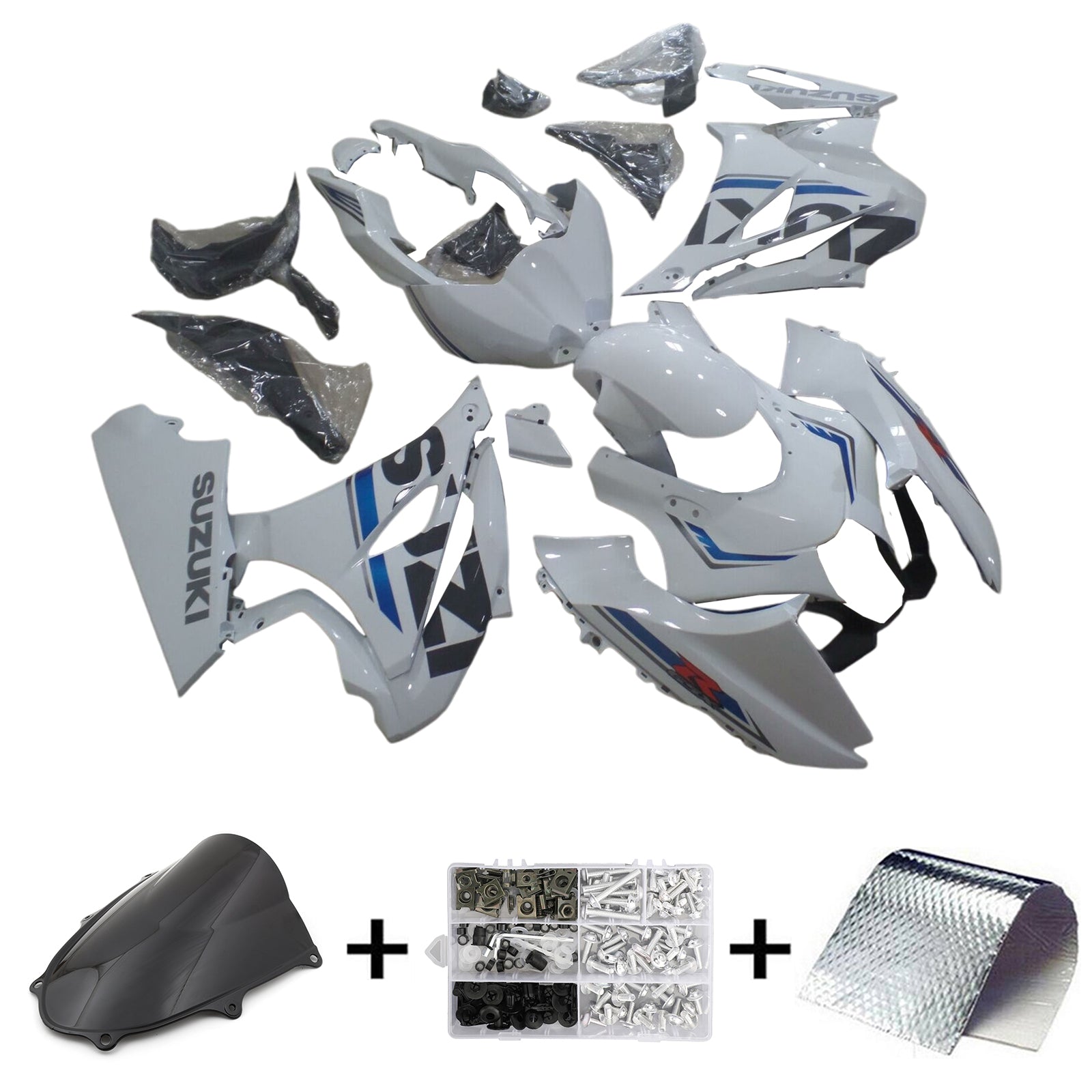 2017-2024 Suzuki GSXR1000 K17 Injection Fairing Kit Bodywork Plastic ABS #101