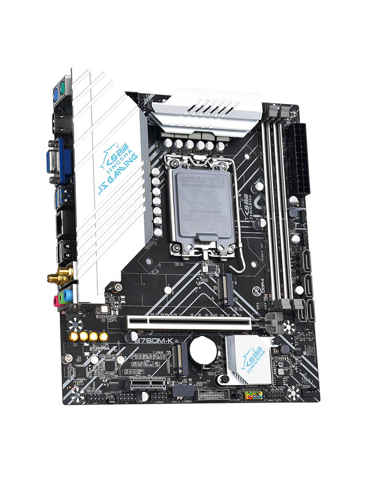 B760M-K Hovedkort LGA-1700 pin DDR4-minne Dual M.2-grensesnitt støtter WIFI