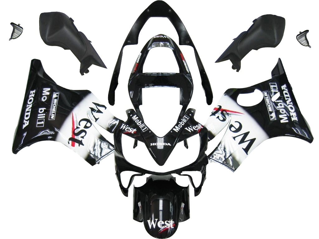 2001-2003 Honda CBR 600 F4i Black West Racing stroomlijnkappen algemeen