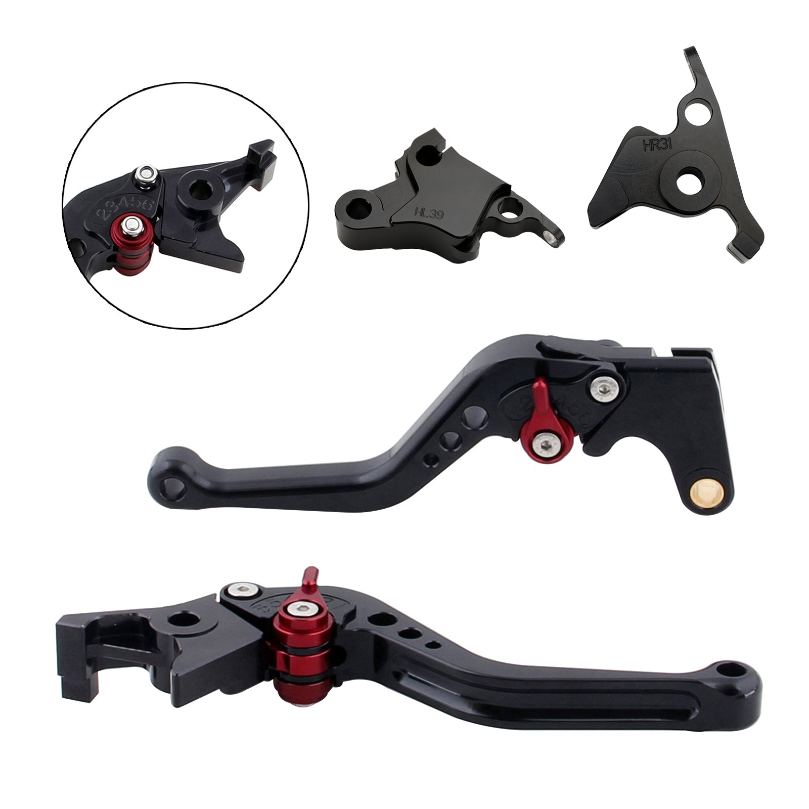 Nouveau levier de frein d'embrayage court adapté pour CFMOTO 450SS 450SR 21-23 450NK 23-24