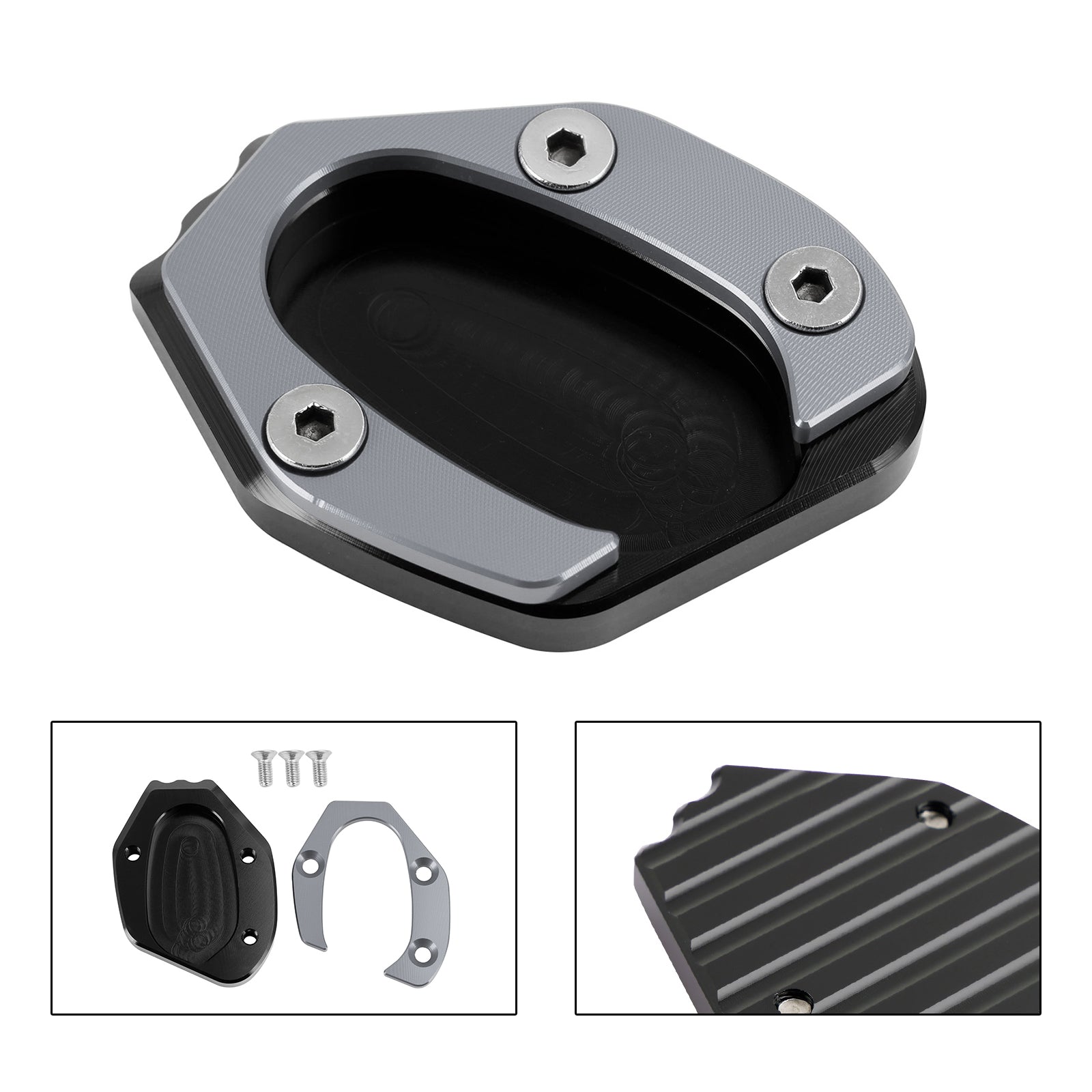 Kickstand Enlarge Plate Pad fit for speed twin 1200 19-21 thruxton 1200/R 16-19