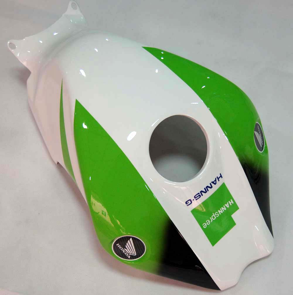 2008-2011 Honda CBR 1000 RR White Green Hannspree Racing Fairings Generic