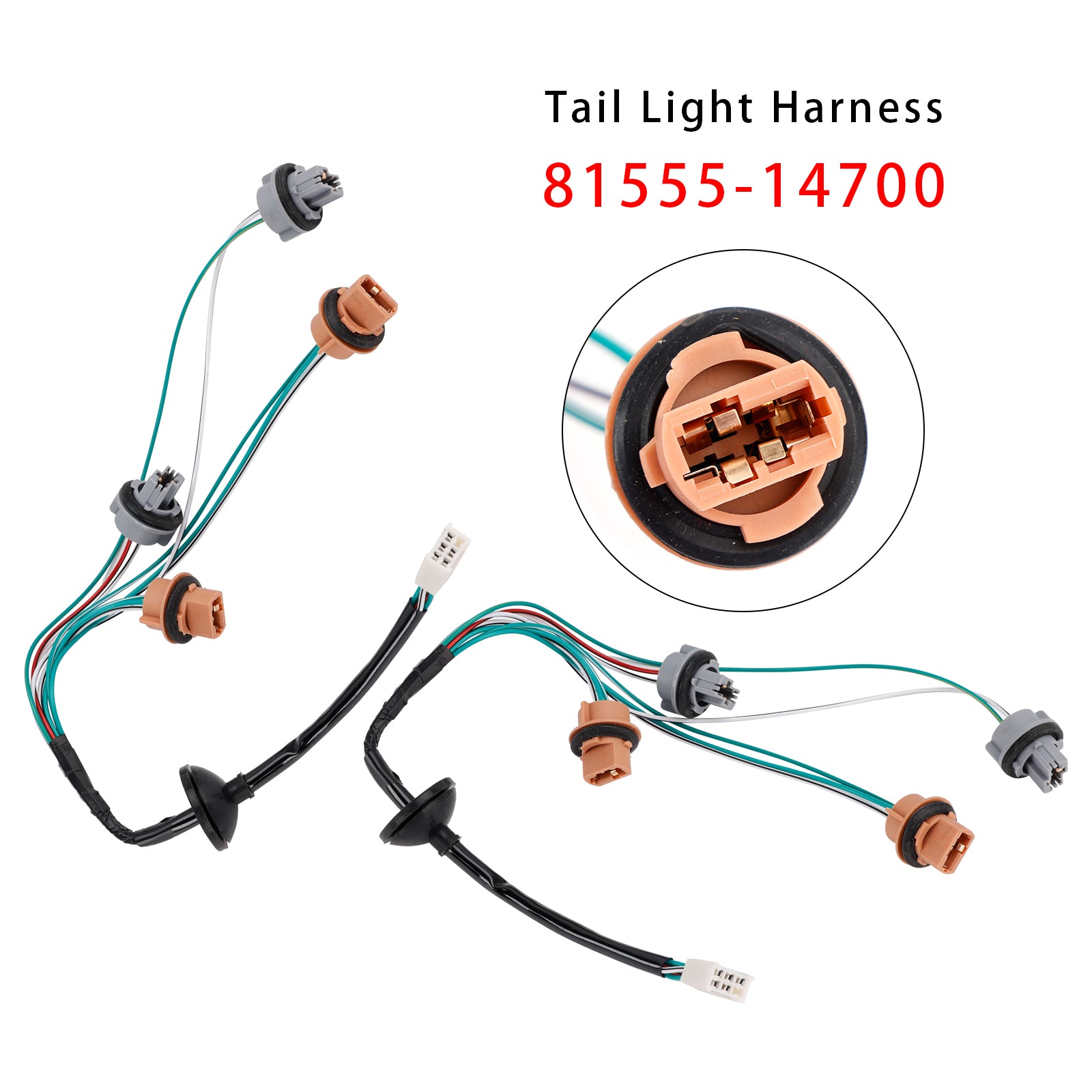 Harnais de feu arrière 2 pièces 81555-14700 pour Toyota Supra 1997-1998
