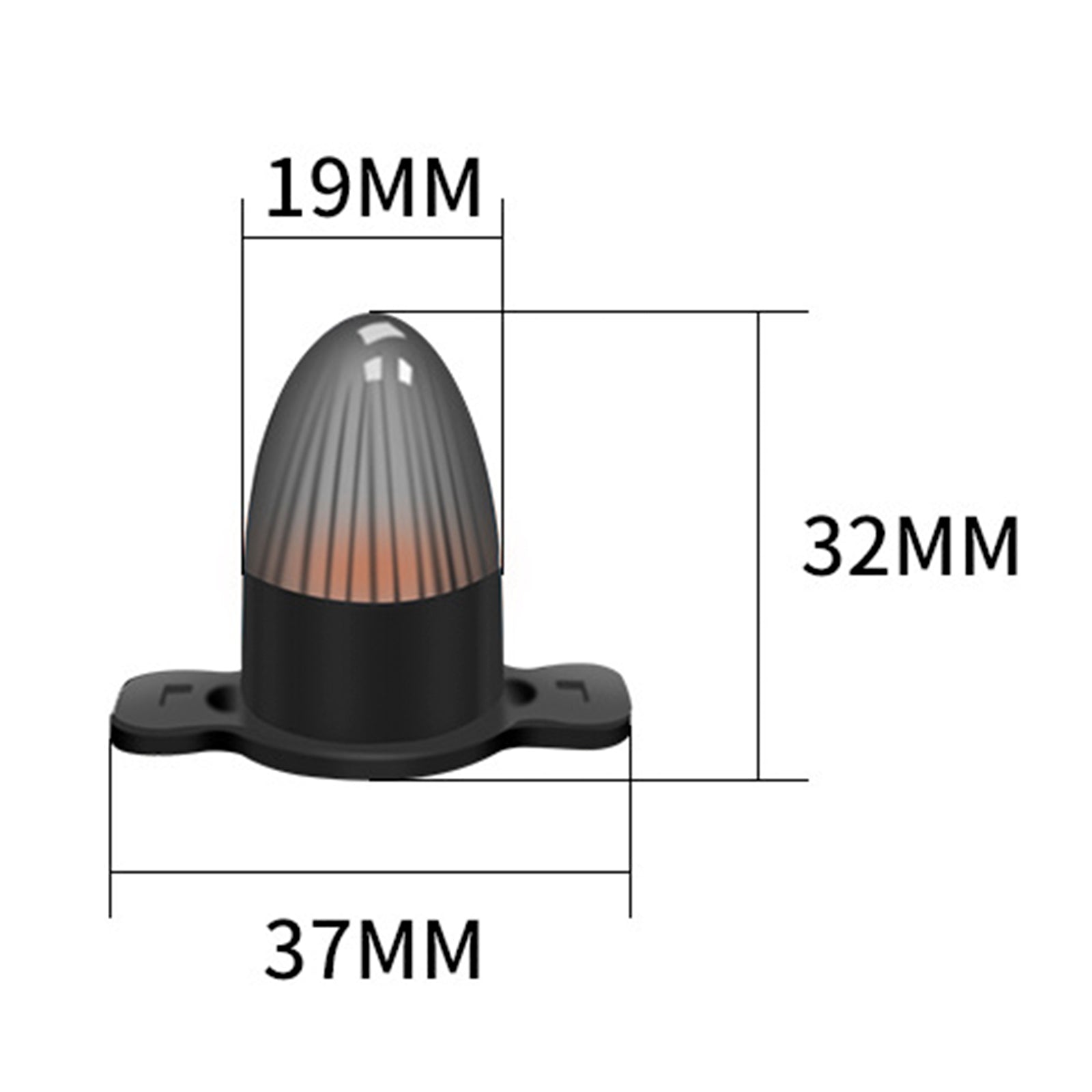 12pcs Palette avant LED clignotant l'éclairage Bullet Head pour la voiture universelle