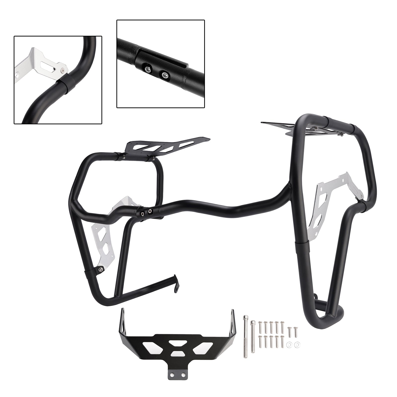 Crash Bar Lower Engine Guard Steel Frame Fit Black For Bmw R1300Gs 2024-2026 Adv