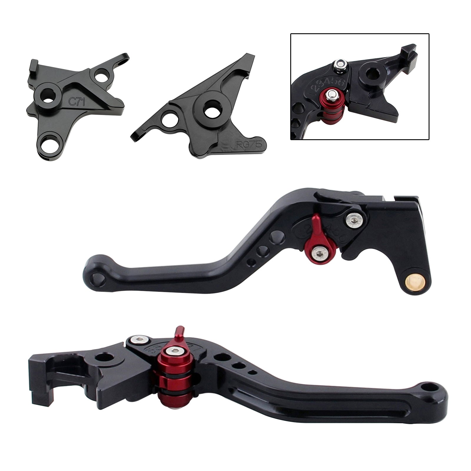 Ny kort clutchbremsespak passform for BMW R Nine T /Pure /Racer 2017-2023