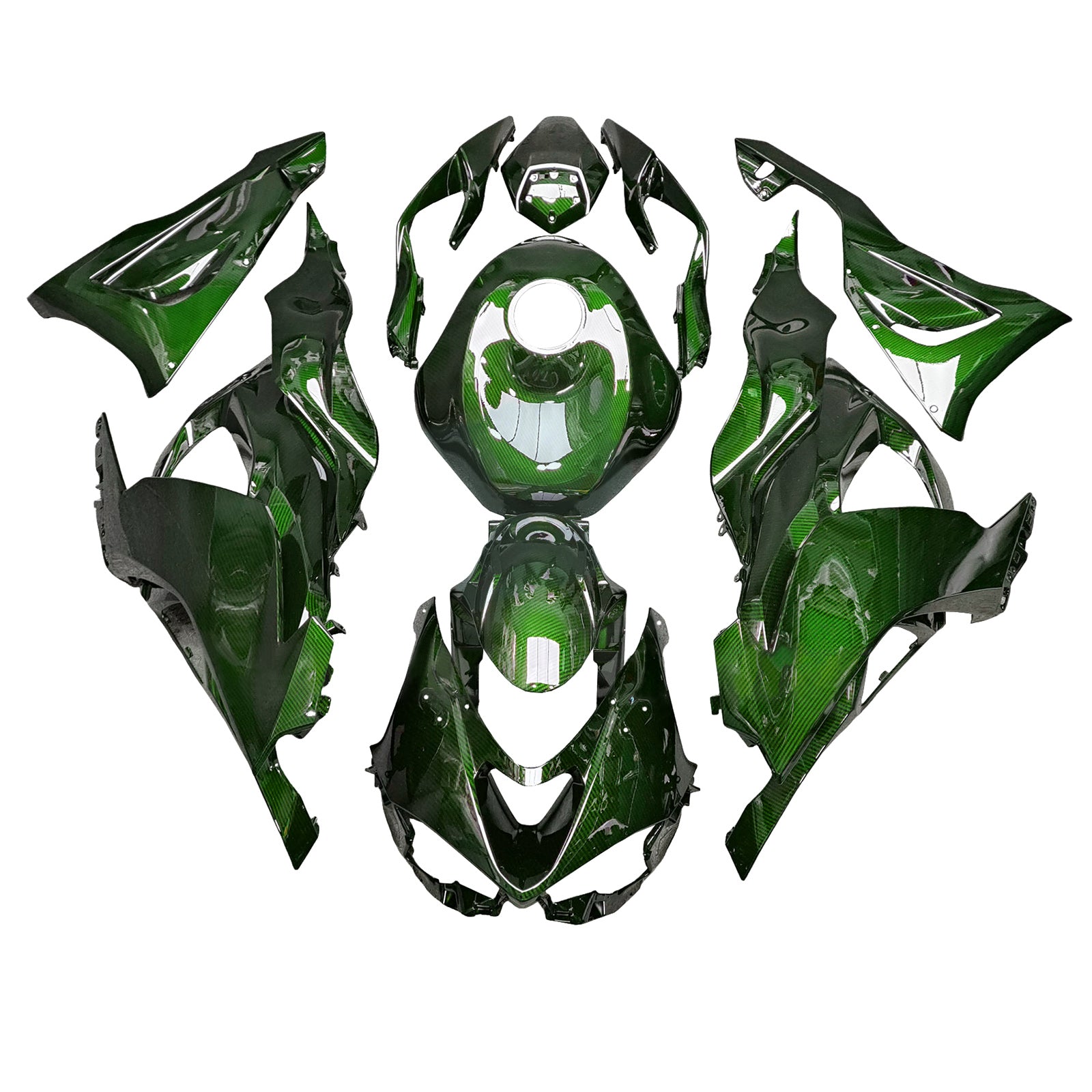 Injeksjon Fairing Kit Bodywork Plast Abs Fit for Kawasaki ZX-6R 2024-2025