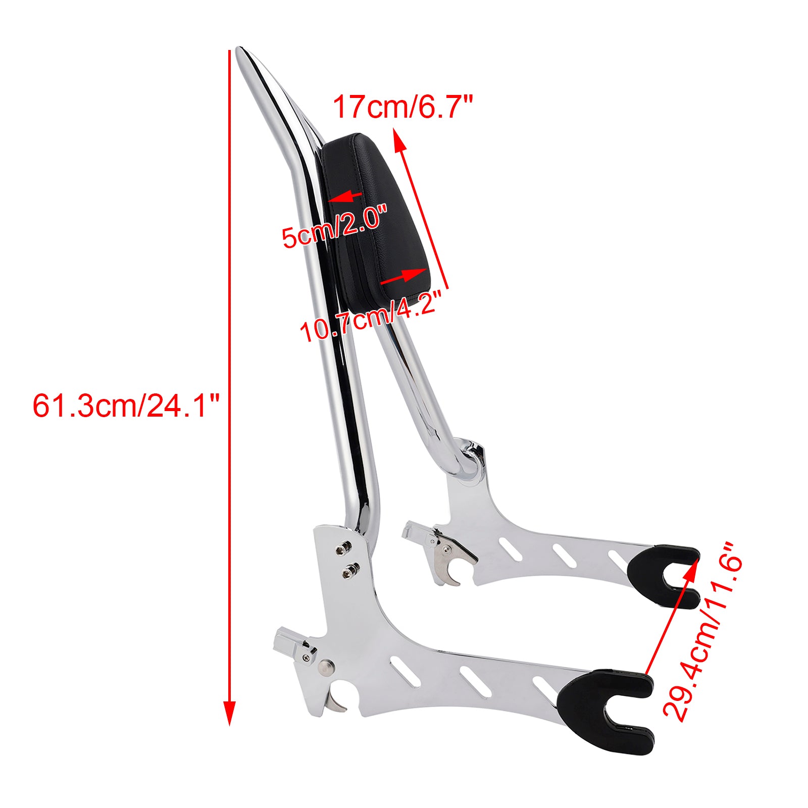 Passageiro Sissy Bar Backrest para Challenger Chieftain Springfield