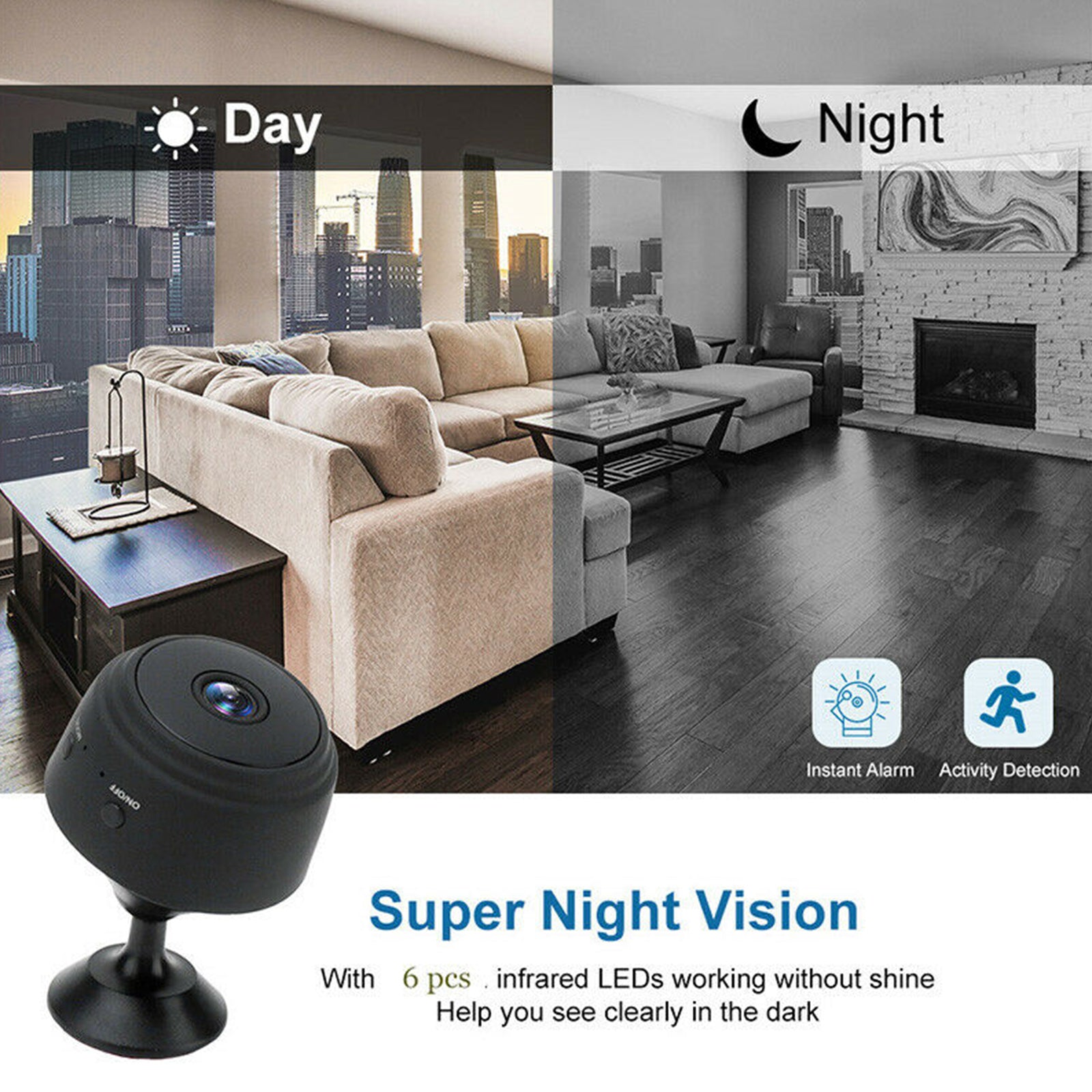 Mini Camera Wireless Wifi IP Home Security DVR Night Vision HD 1080P