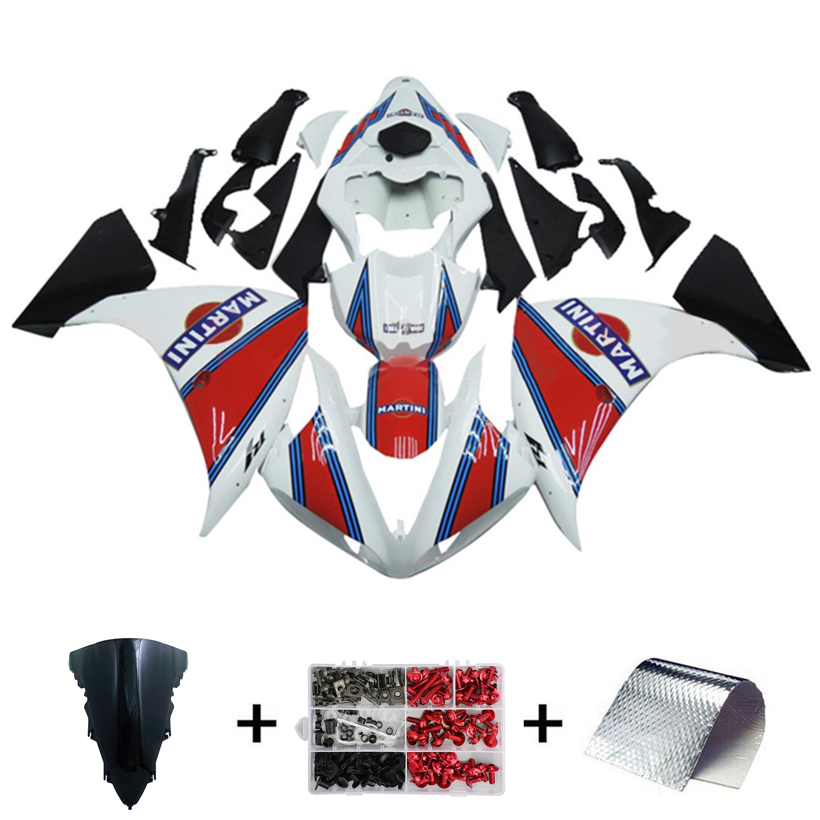 2012-2014 Yamaha YZF-R1 Injection Fairing Kit Bodywork Plastic ABS