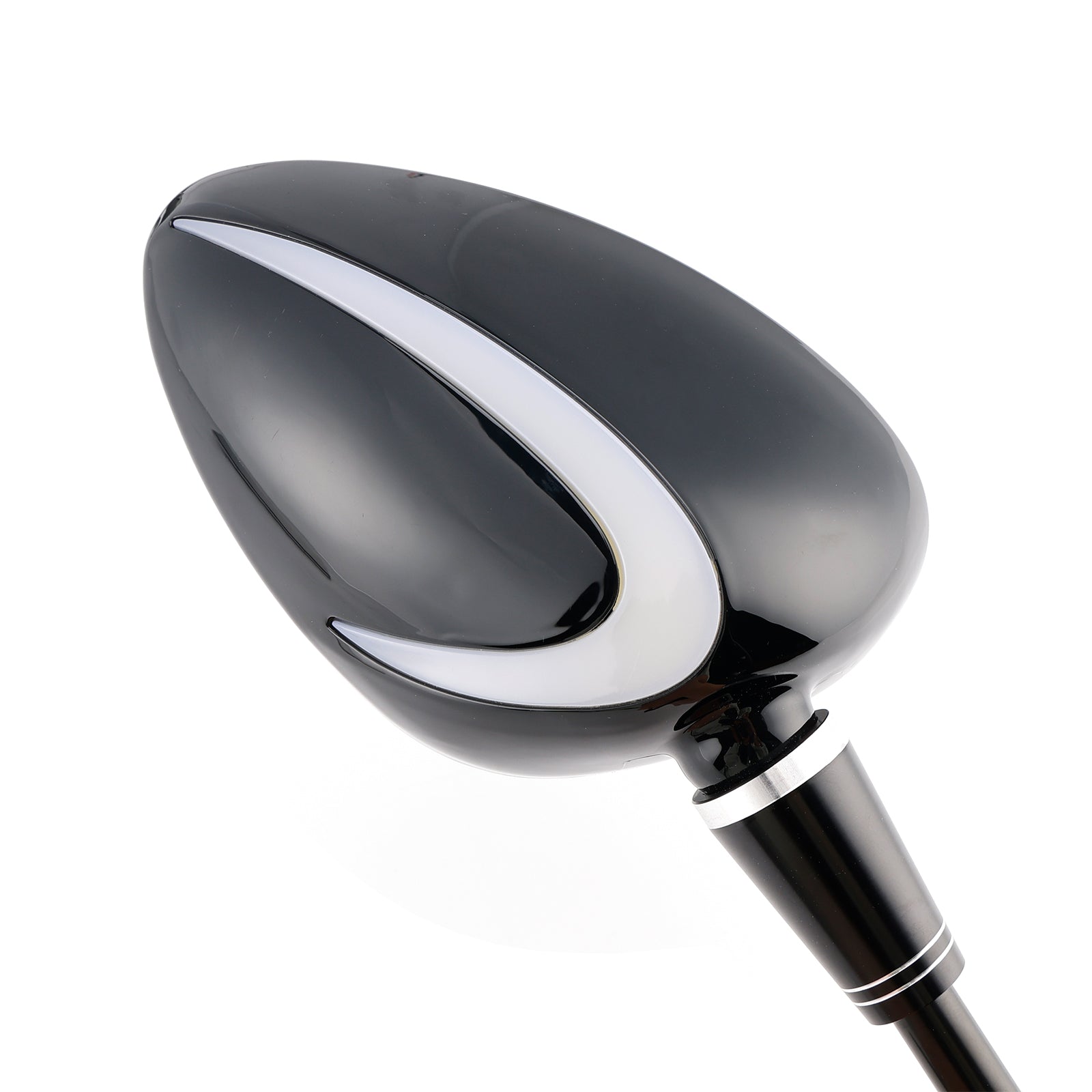 Paire de miroir du signal de virage à LED noir 10 mm Filetage droit pour Piaggio Vespa